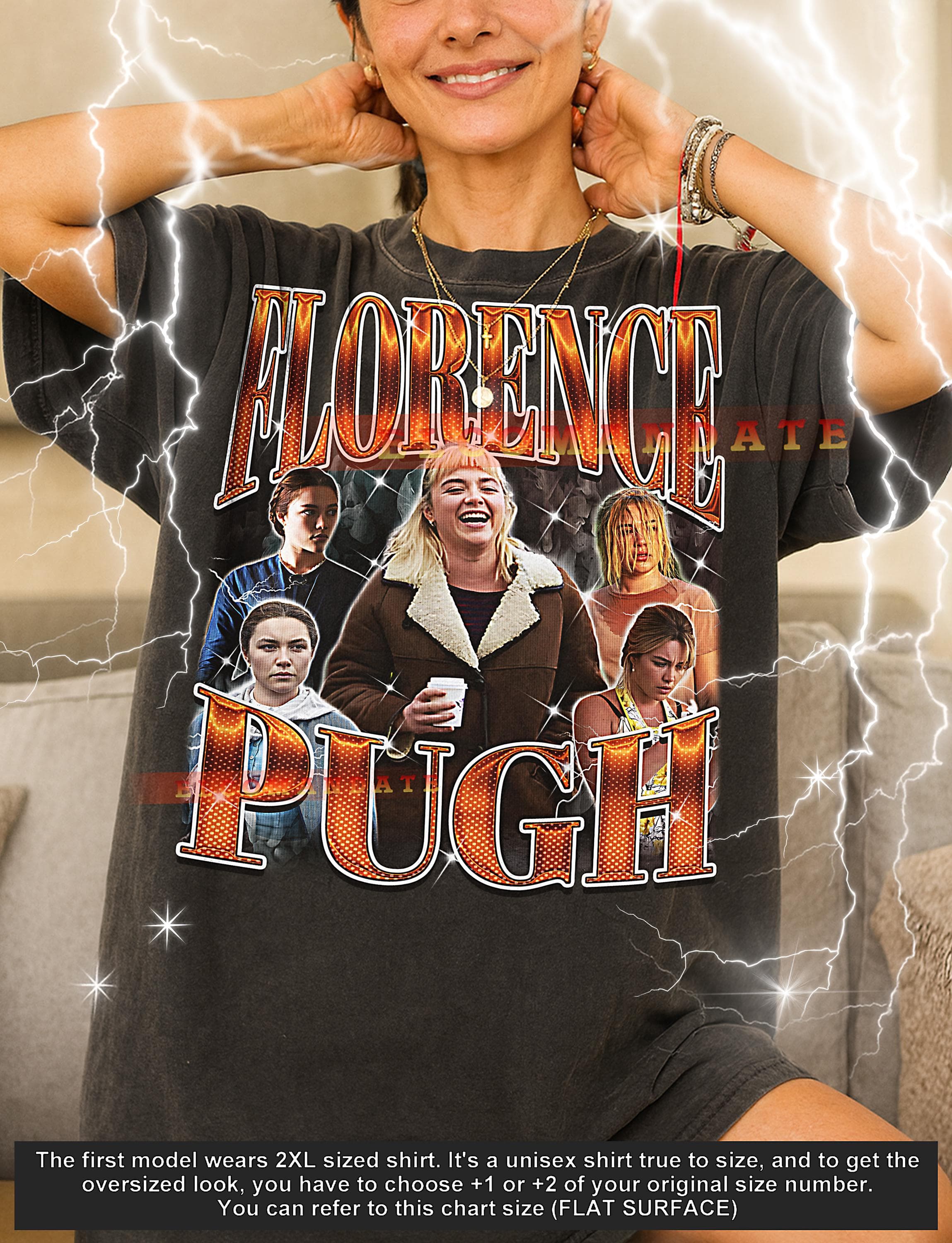 Florence Pugh Bootleg Shirt, Florence Pugh Vintage Tee, Florence Pugh 90s Tshirt, Florence Pugh Retro Tee, Actress Drama Star