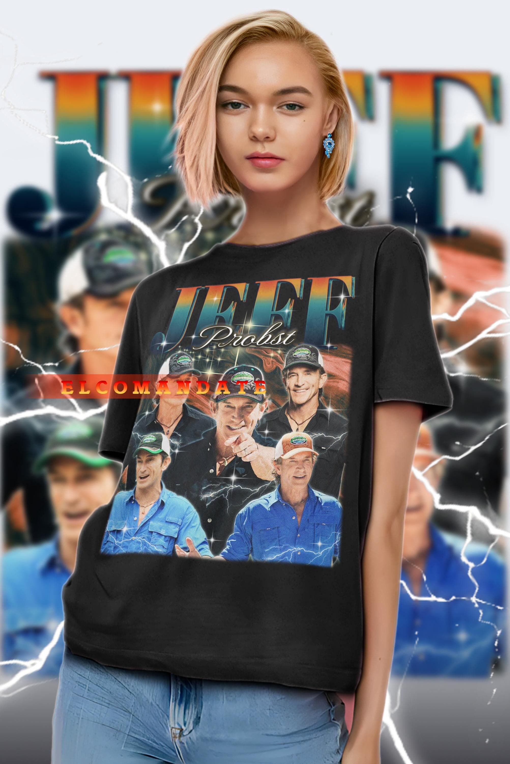JEFF PROBST Shirt, Jeff Probst Vintage Shirt, Jeff Probst Retro 90s Tshirt, Jeff Probst Bootleg Tee, Jeff Probst Sweater, Survivor Shirt