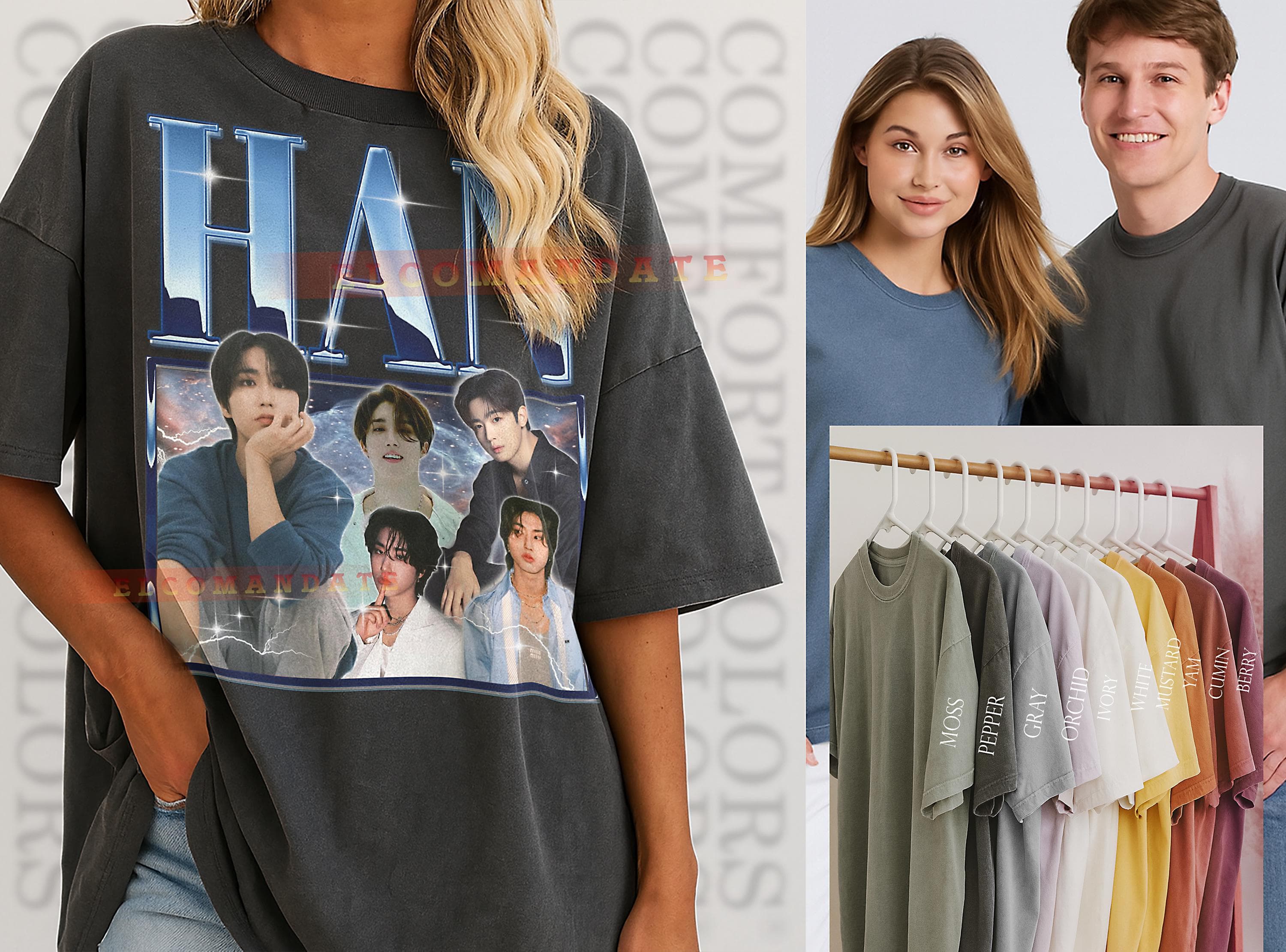 Han Straykids Bootleg Shirt, Han Straykids Vintage Tee, Han Straykids 90s Tshirt, Han Straykids Retro Tee, Lyricist Vocalist Idol - image 3