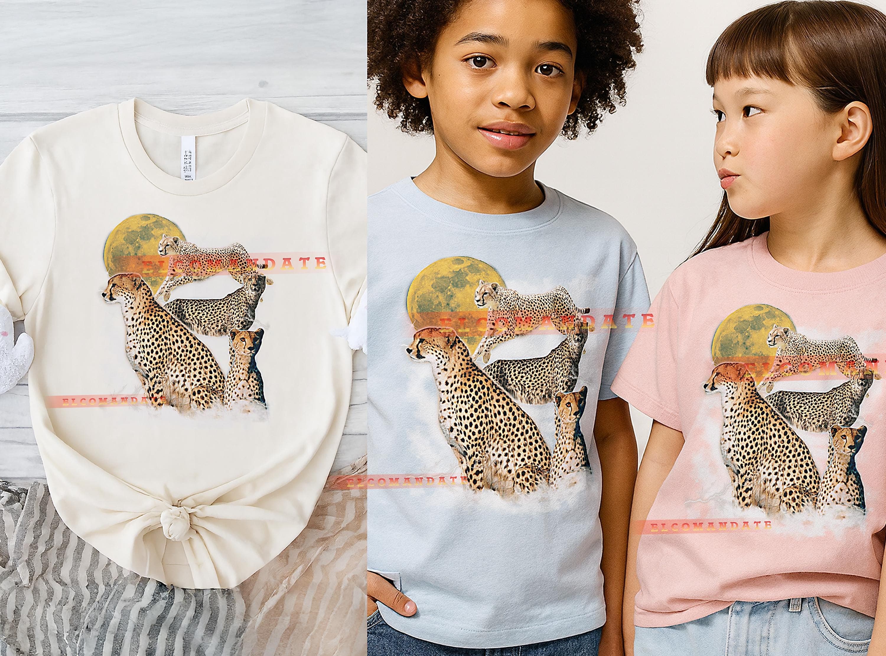 Cheetah T-Shirt, Vintage Animal Lovers Wild Cat Predator Nature Tee, 90s Retro Throwback, Cheetah Sweater - image 4
