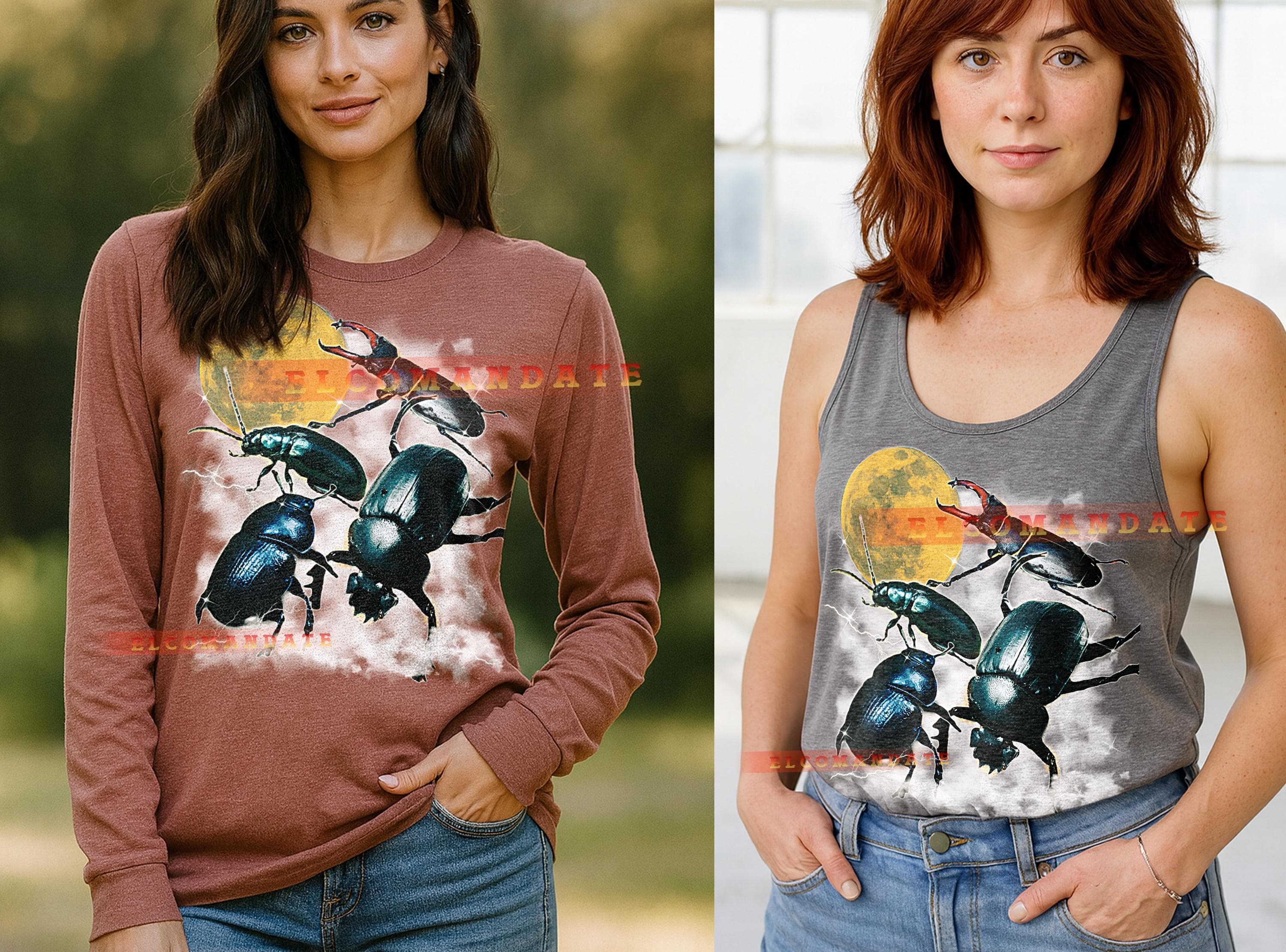 Beetle T-Shirt, Vintage Animal Lovers Insect Wildlife Nature Graphic Tee, 90s Retro Throwback, Beetle Sweater - image 5