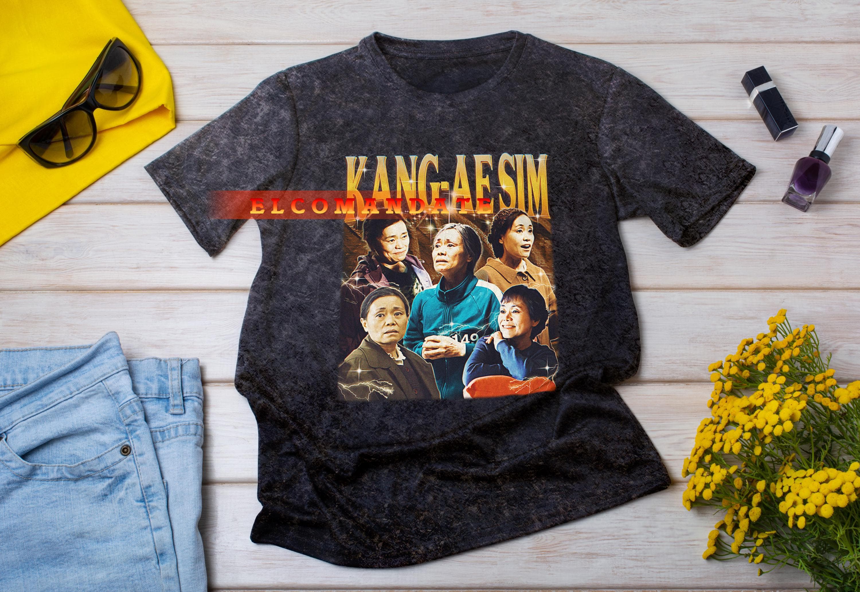 KANG AE-SIM Shirt - Kang Ae-sim Vintage Shirt, Kang Ae-sim Retro 90s Tshirt, Kang Ae-sim Bootleg Tee, Kang Ae-sim Sweater - image 5