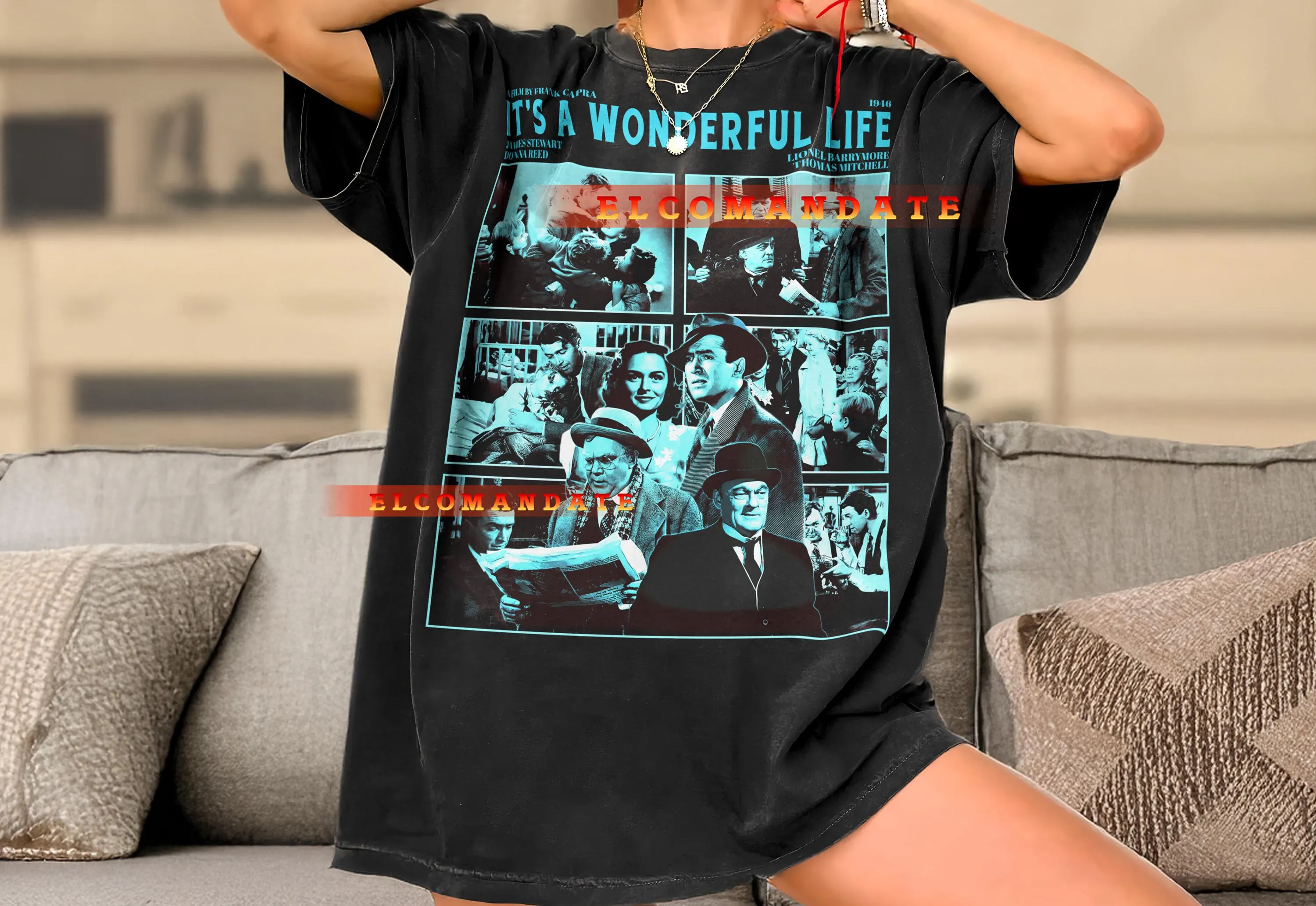 IT’S A WONDERFUL LIFE Shirt, Wonderful Life Vintage Shirt, Wonderful Life Retro Tshirt, George Bailey Bootleg Tee, Classic Film Shirt - image 5