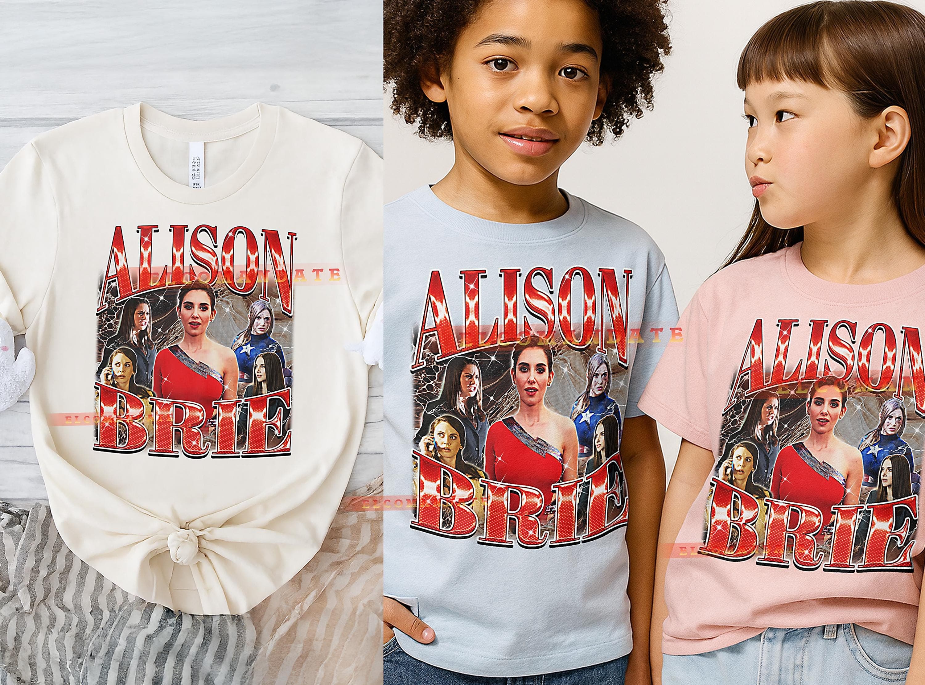 Alison Brie Bootleg Shirt, Alison Brie Vintage Tee, Alison Brie 90s Tshirt, Alison Brie Retro Tee, Actress Comedy Star - image 4