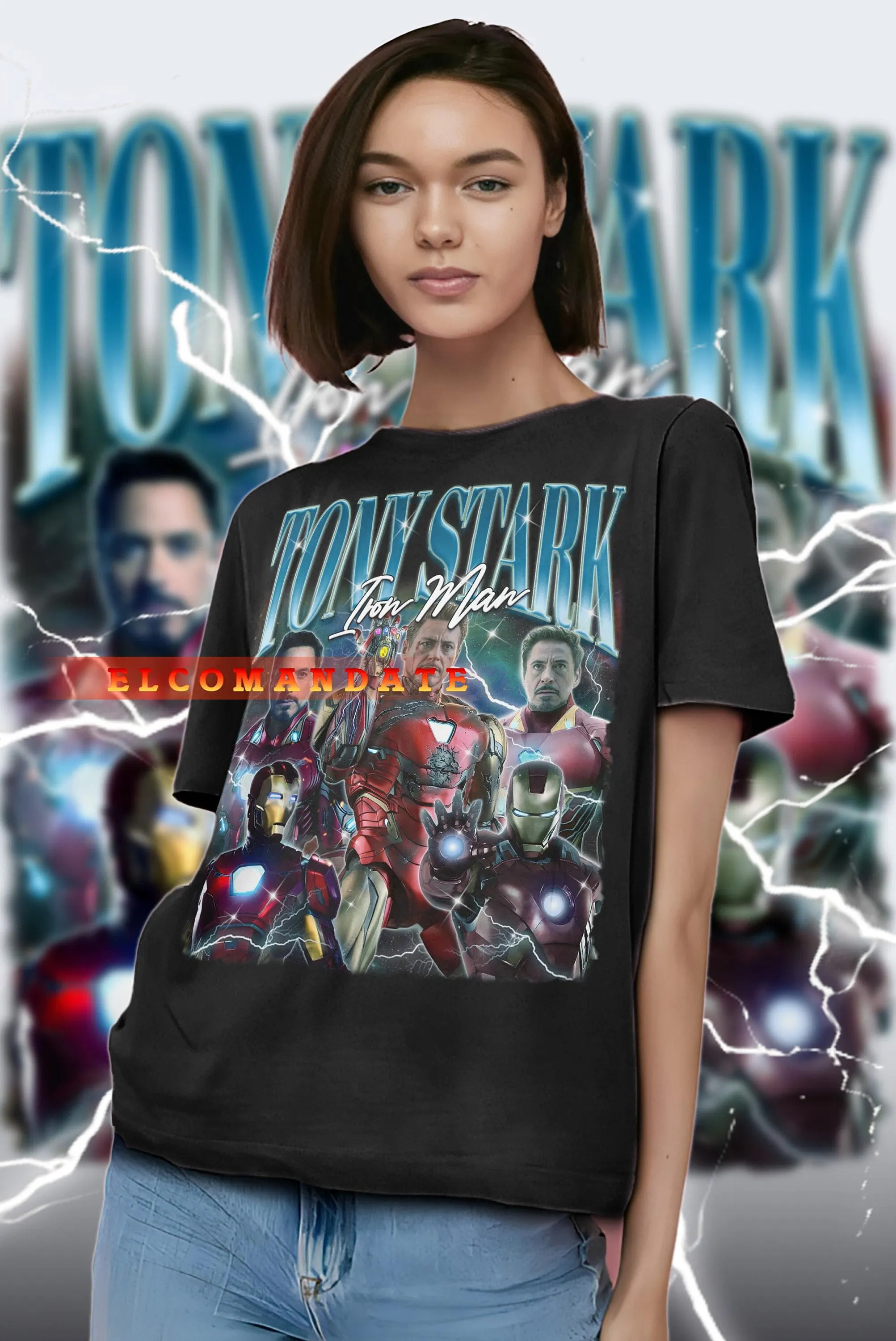 TONY STARK Shirt, Tony Stark Vintage Shirt, Tony Stark Retro 90s Tshirt, Tony Stark Sweatshirt, Tony Stark Longsleeve, Tony Stark Irn Man
