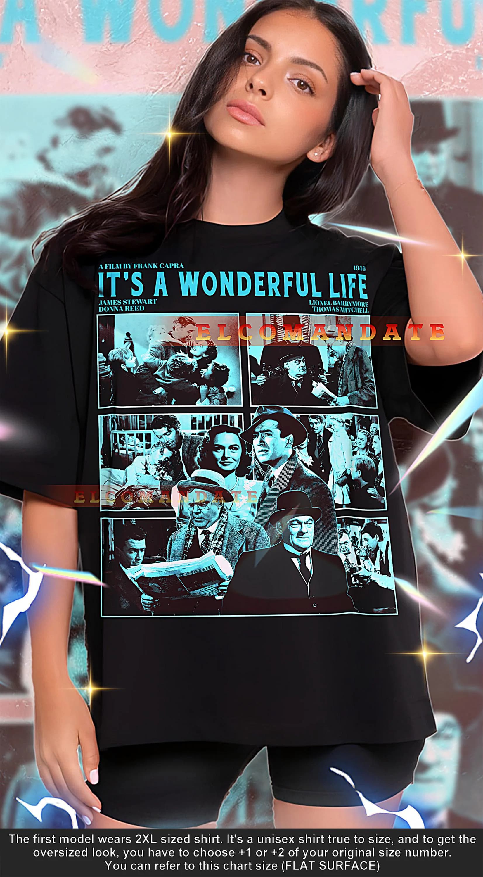 IT’S A WONDERFUL LIFE Shirt, Wonderful Life Vintage Shirt, Wonderful Life Retro Tshirt, George Bailey Bootleg Tee, Classic Film Shirt
