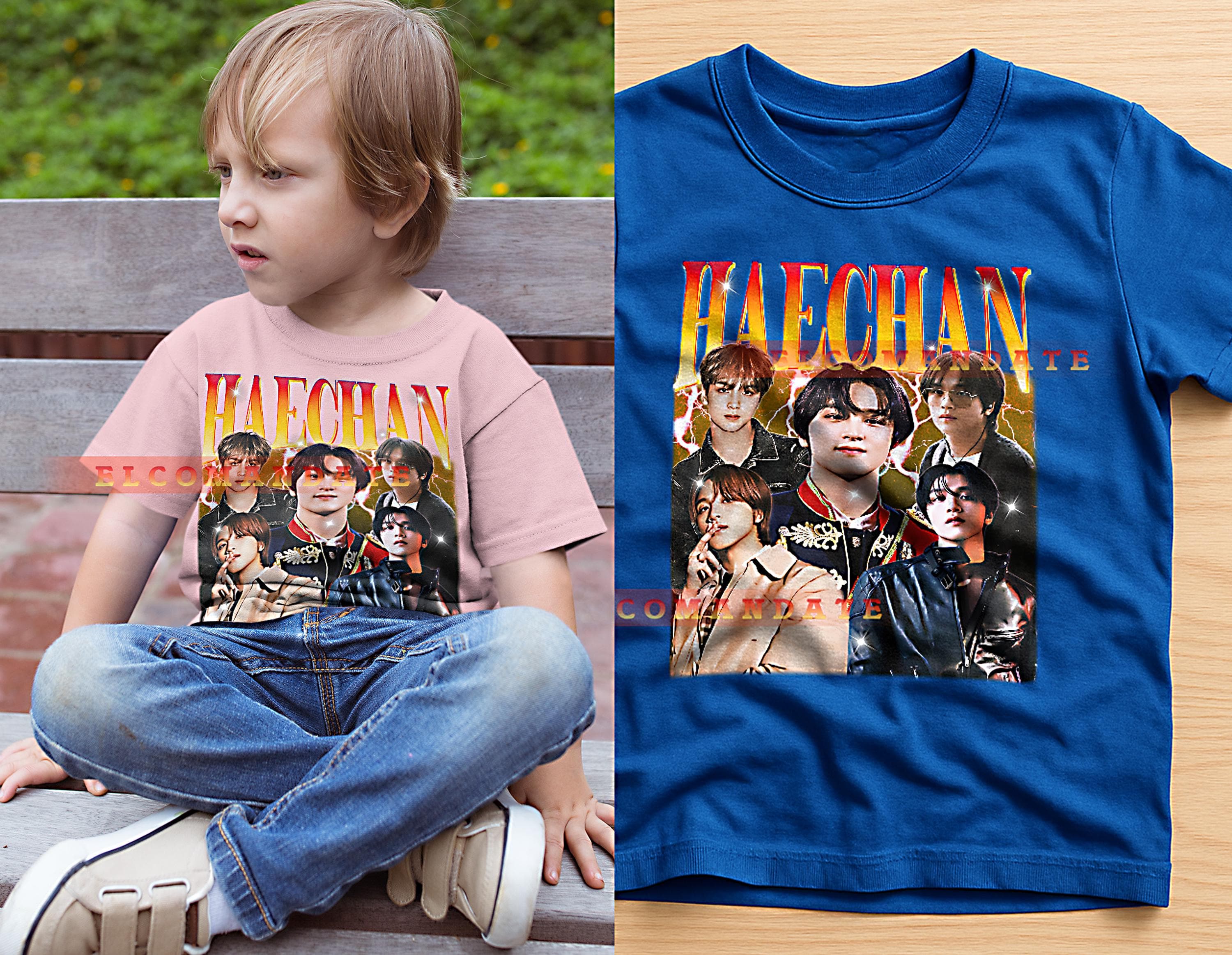 Haechan Bootleg Shirt, Haechan Longsleeve Tee, Haechan Retro Tee, Haechan Vintage Tee, Haechan 90s Tee Retro, Vintage, 90s, Tee, Kids - image 3