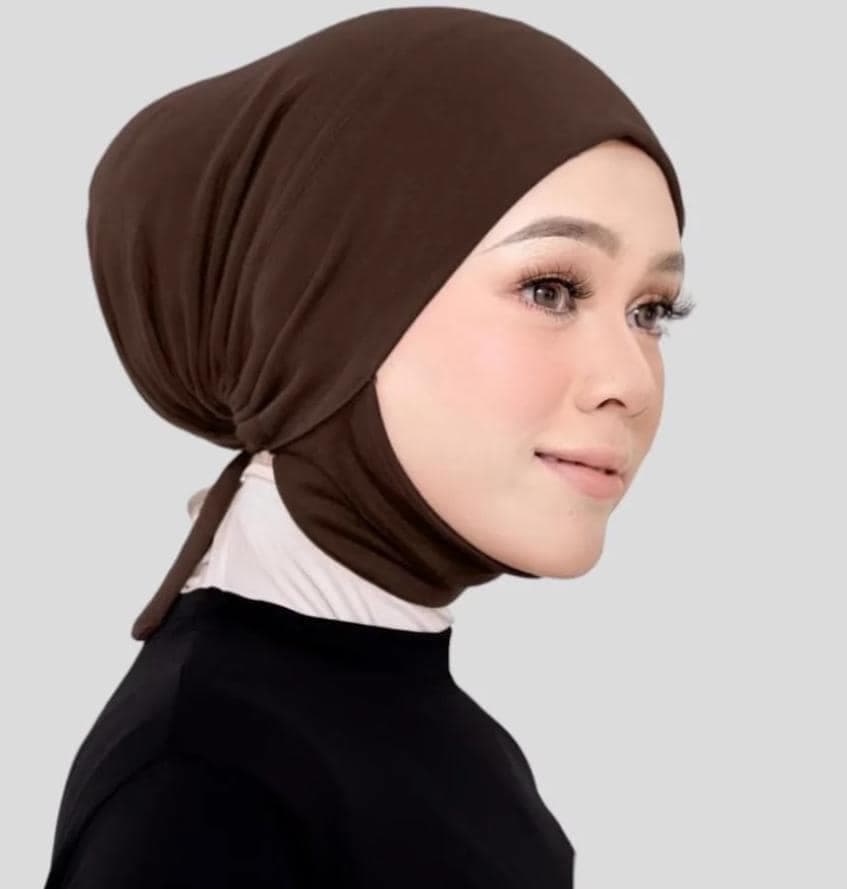 Cotton Under Scarf Inner Hijab - Soft & Elegant Instant Scarf for Modest Fashion | Tie Back Bonnet Cap with Chin Support | 30 Color Options - image 5