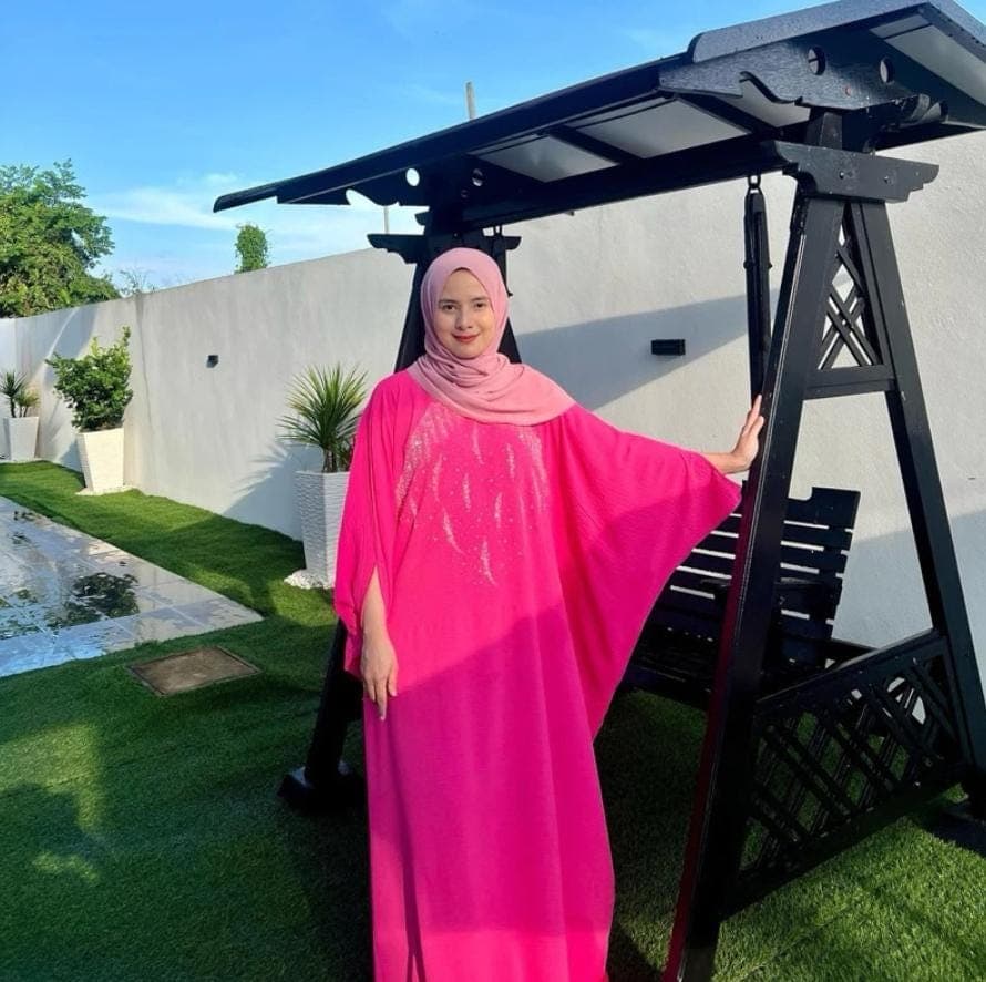Embellished Brown Kaftan Abaya Dress, Modest Islamic Batwing Dress for Women, Loose Fit Dubai Style Caftan, Muslim Maxi Dress, Eid Gift - image 4
