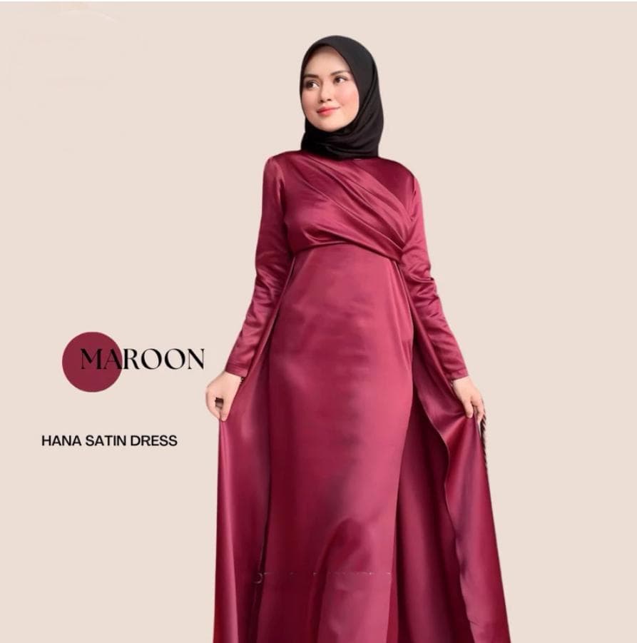 Minimalist Modest Dinner Dress, Draped Formal Maxi Dress, Islamic Evening Wear for Wedding Guest & Eid Bridesmaid Gown in 15 Colors - image 5