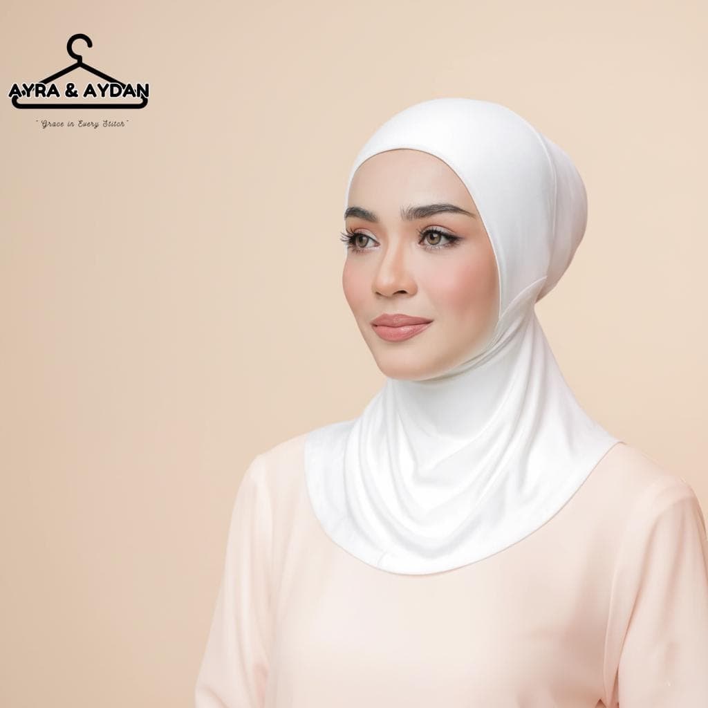 Elegant Bridal Inner Air-Cool Cotton Hijab Shawl & Turban – Luxe Scarf in 9 Stunning Colors for Muslim Brides | Islamic Wedding Headwear