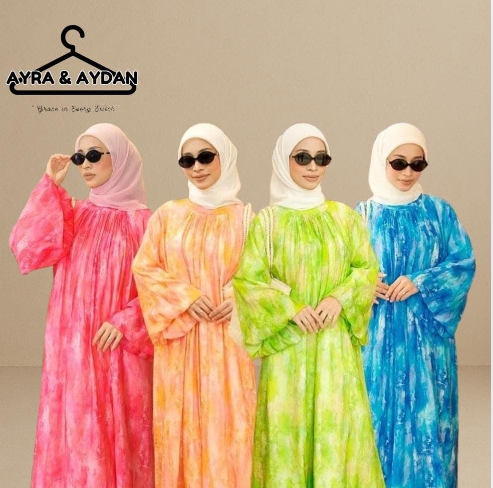 Elegant Modest Ironless Loose Cutting Soft Cotton Dress | Long Sleeve Islamic Style | Bridesmaid Dress | Graduation Dress