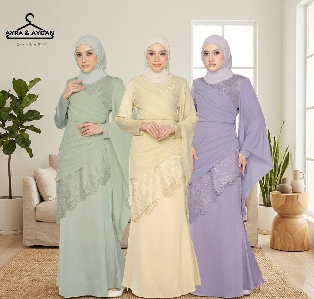 Minimalist Modest Evening Dress with Luxury Lace| Hijab-Friendly Long Sleeve Islamic Style Nikkah Gown, Dubai Style,  XS-XXXL