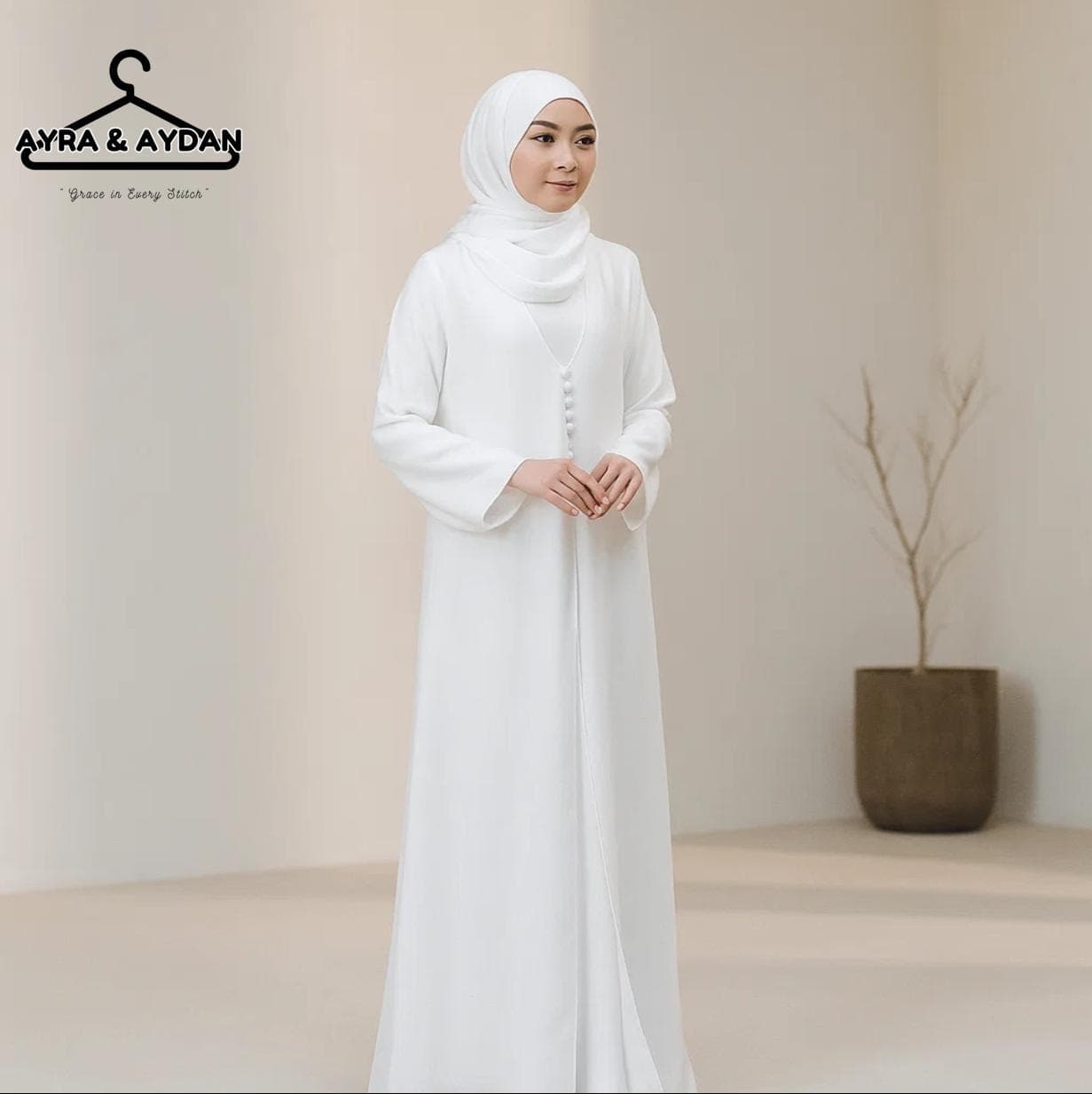 Minimalist Abaya, Dubai Style Farasha Kaftan, Modest Islamic Clothing, Layered Chiffon Maxi Dress, Eid Mubarak Gown