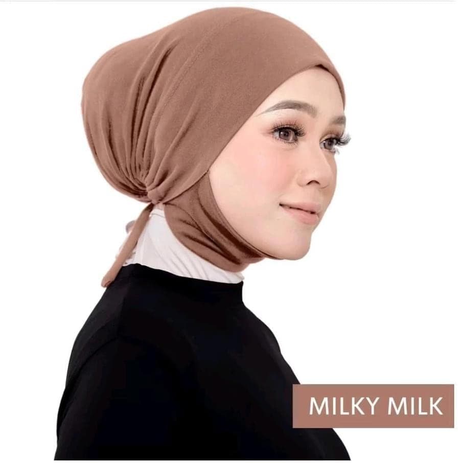 Cotton Under Scarf Inner Hijab - Soft & Elegant Instant Scarf for Modest Fashion | Tie Back Bonnet Cap with Chin Support | 30 Color Options - image 4