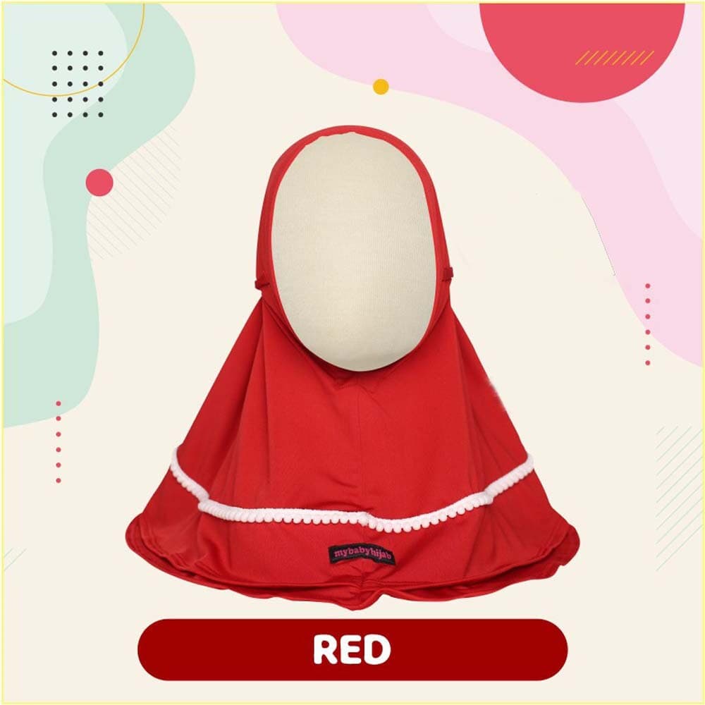Headscarf Hijab for Newborn Baby Girls Pompom Model 0 Month-10 Years, Children Hijab, Muslim T Shirt, Baby Gift, Baby New Born Gift FD20 - image 5