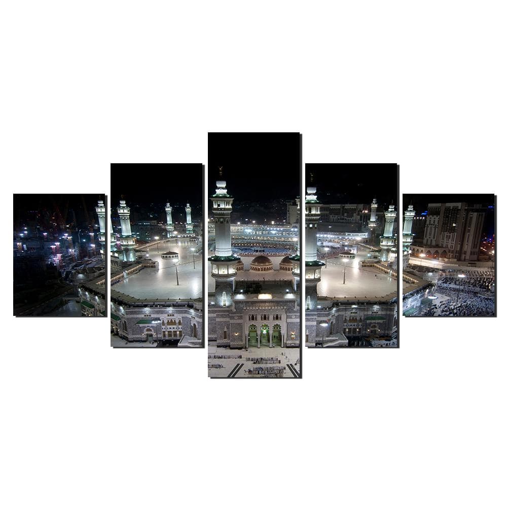 Masjid al-Haram Makkah 5-Piece Canvas Wall Art: Islamic Home Decor - image 2