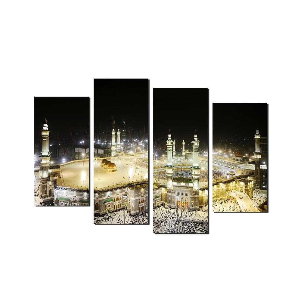 Masjid al-Haram Makkah Night View Canvas Art: Islamic Decor, Ready to Hang - image 2