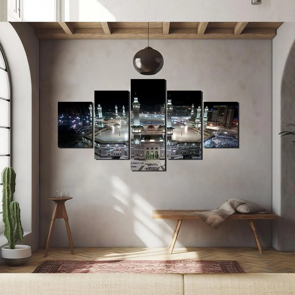 Masjid al-Haram Makkah 5-Piece Canvas Wall Art: Islamic Home Decor - image 4