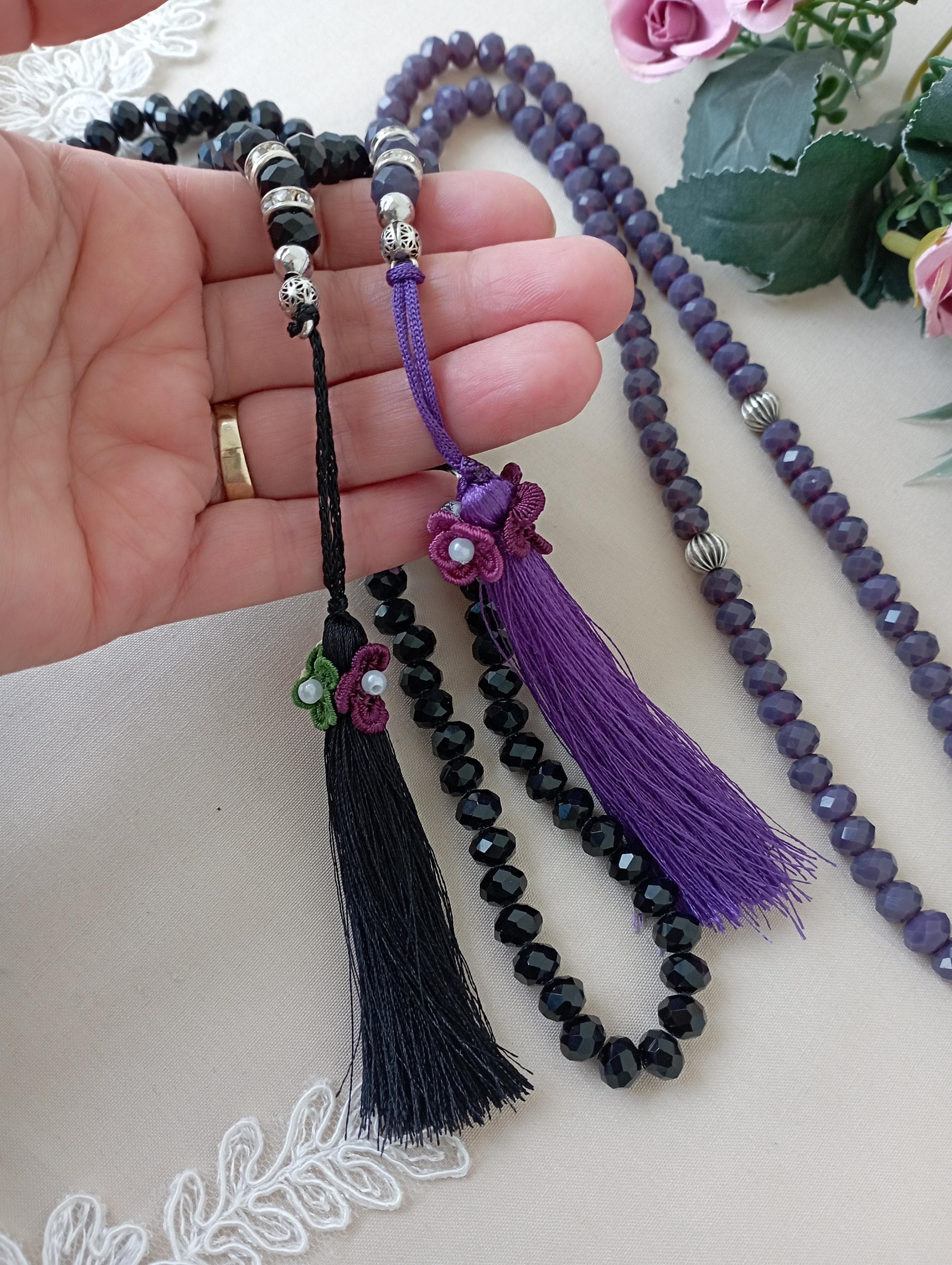 Crystal Islamic Prayer Beads: 99 Tasbih, Ramadan Gift, Bulk Tasbihs