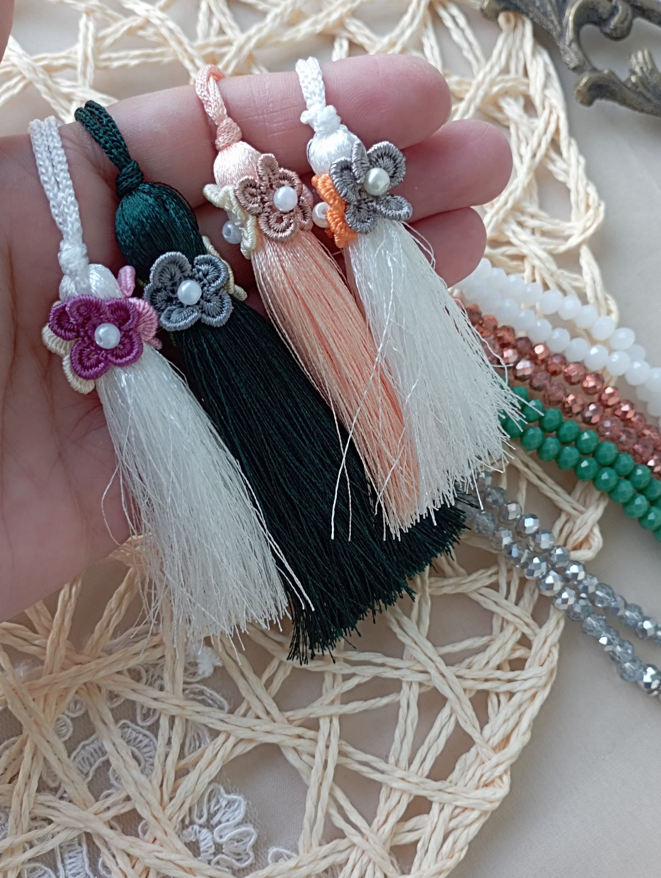 Personalized Crystal Tasbeeh: 99* mm Dhikr Beads, Islamic Gift - image 5