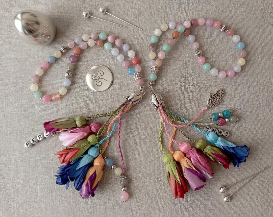 Pastel Colored Stone Tasbihs, Rosary 33*8 mm Personalized  Gift Ideas,