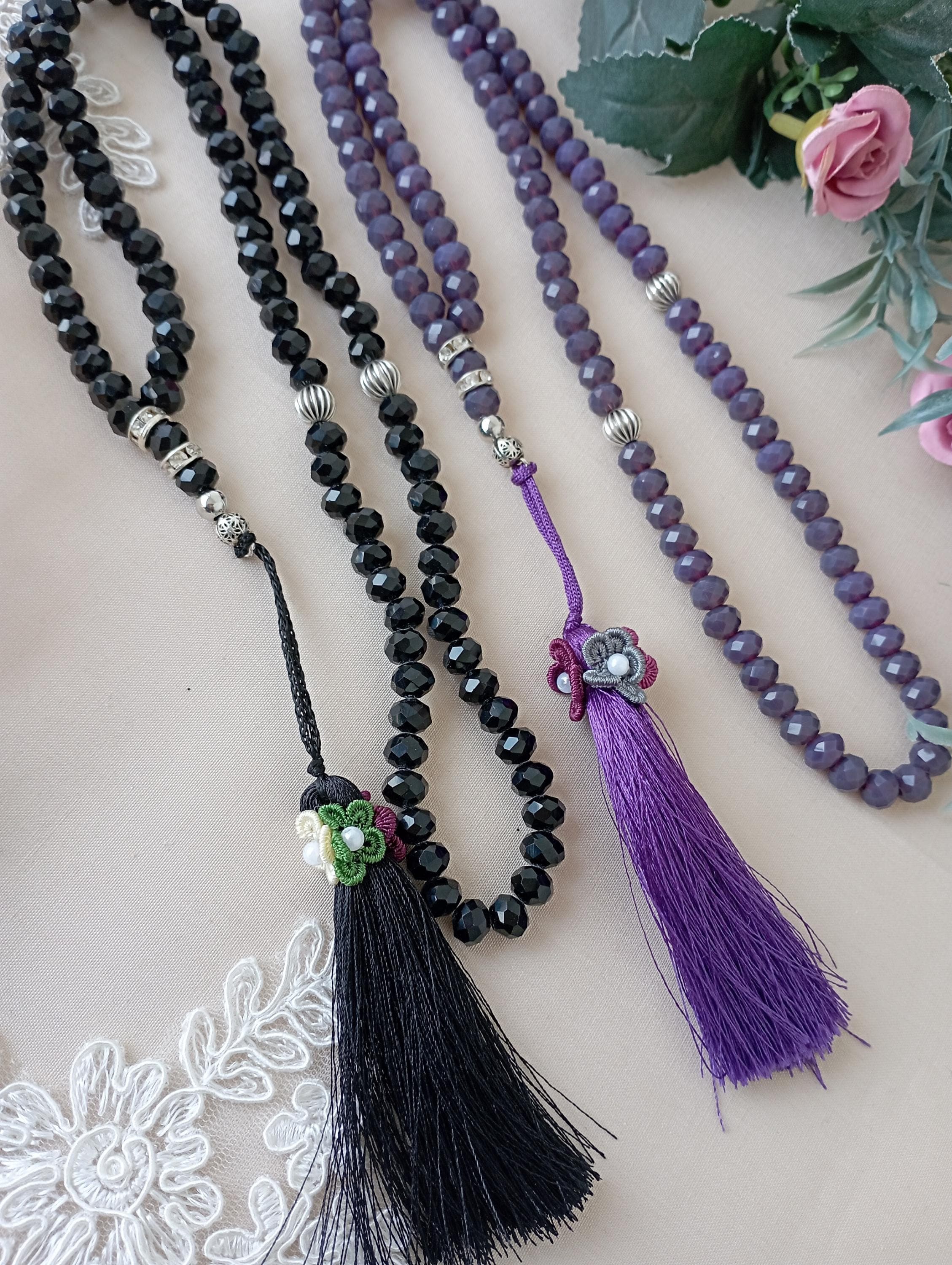 Crystal Islamic Prayer Beads: 99 Tasbih, Ramadan Gift, Bulk Tasbihs - image 4