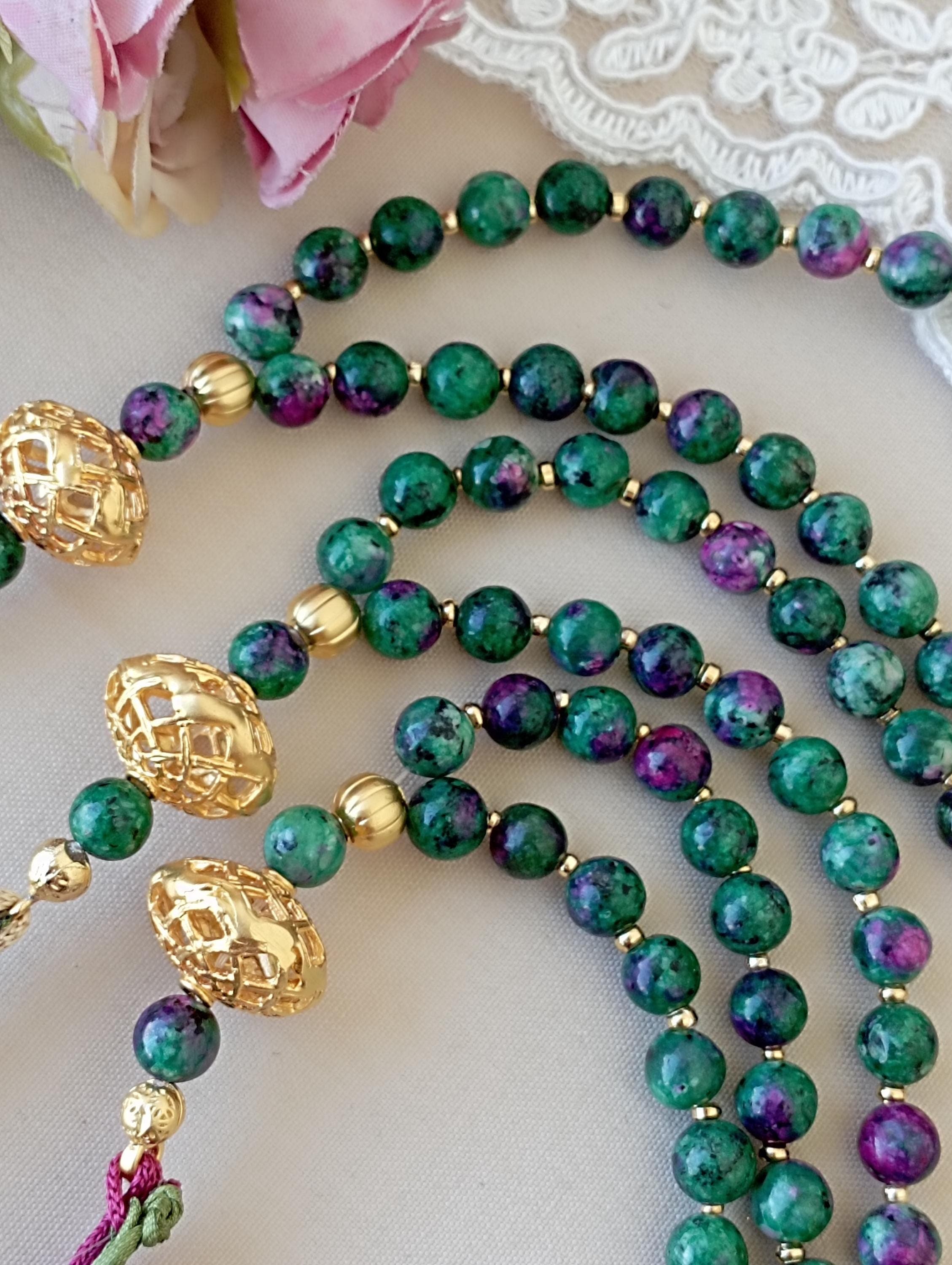Ruby Zoisite Gemstone Tasbih – 33 Prayer Beads (6mm) - image 3