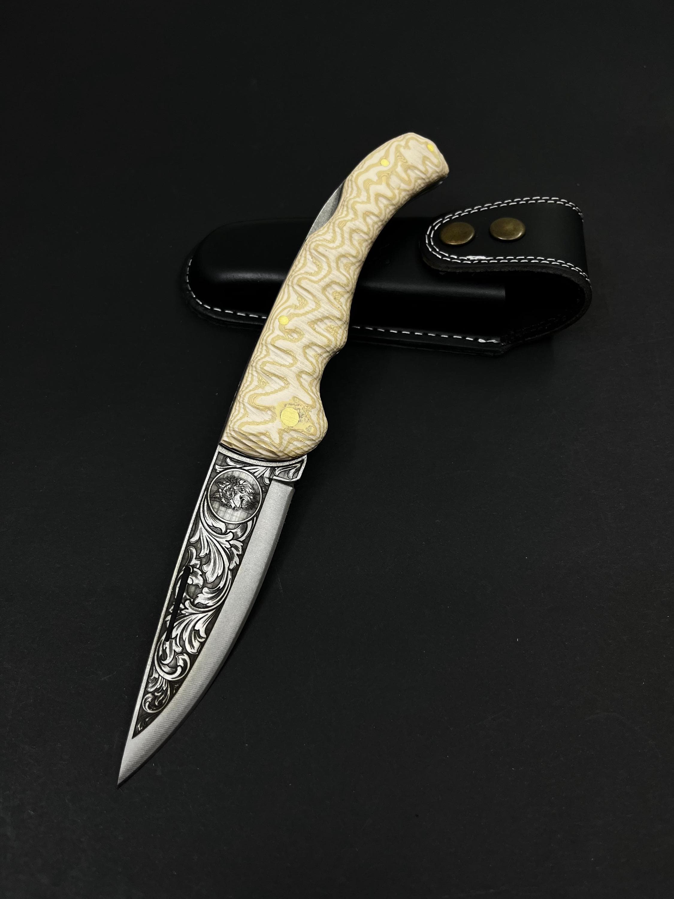 Stainless Steel Folding Pocket Knife: Hunting and Camping Gift - image 2