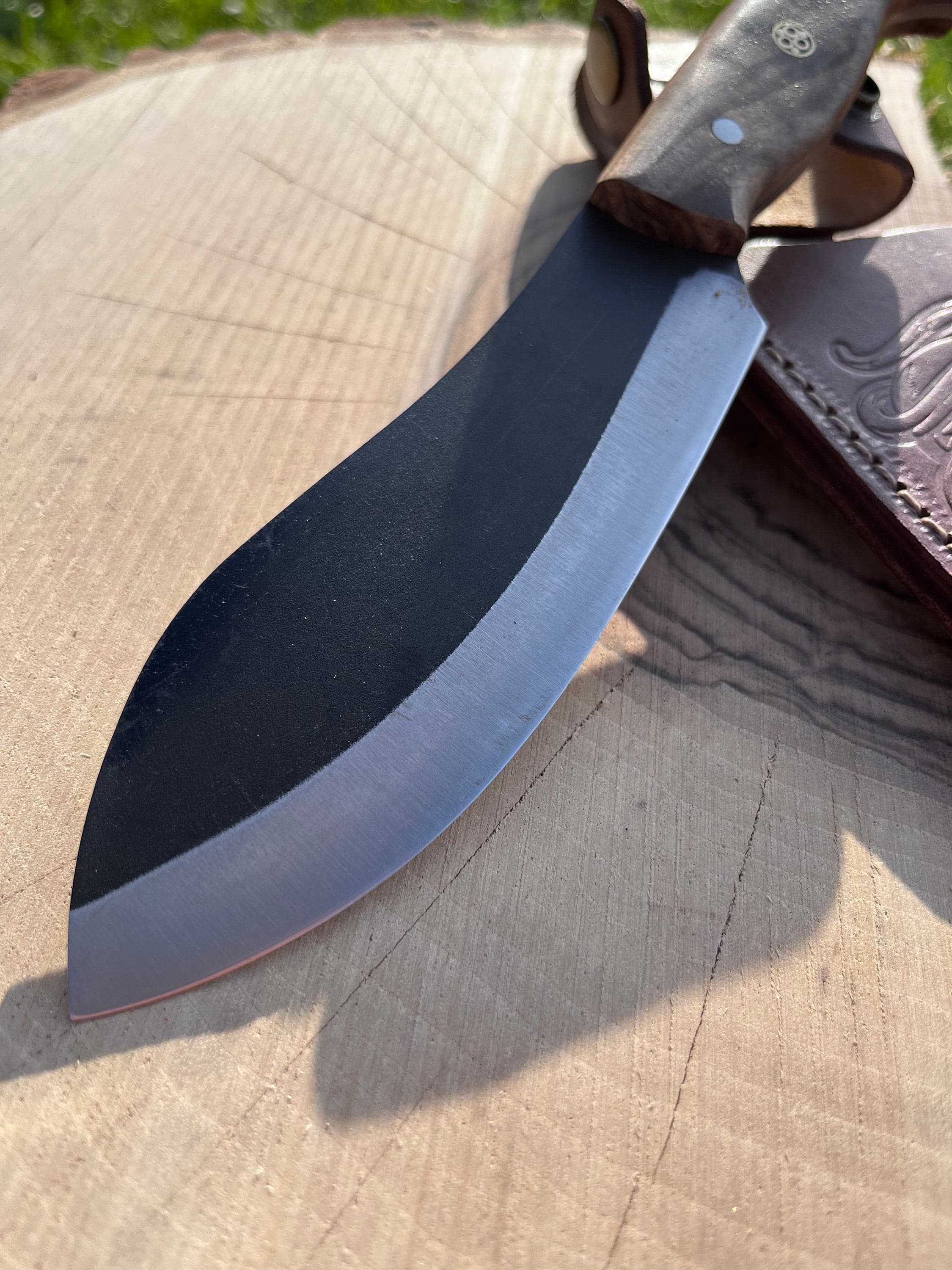 Custom Engraved Nessmuk Knife: 9.84" Full Tang Stainless Steel, Walnut Grip Hunting Knife Gift - image 3