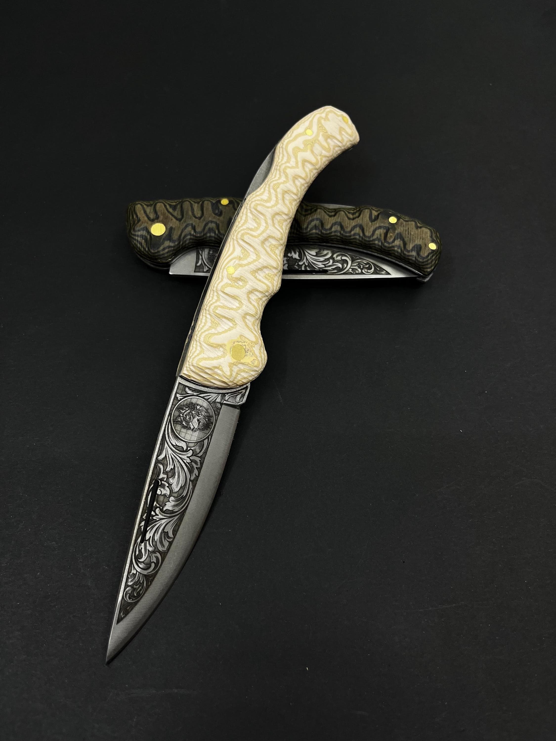 Stainless Steel Folding Pocket Knife: Hunting and Camping Gift - image 3