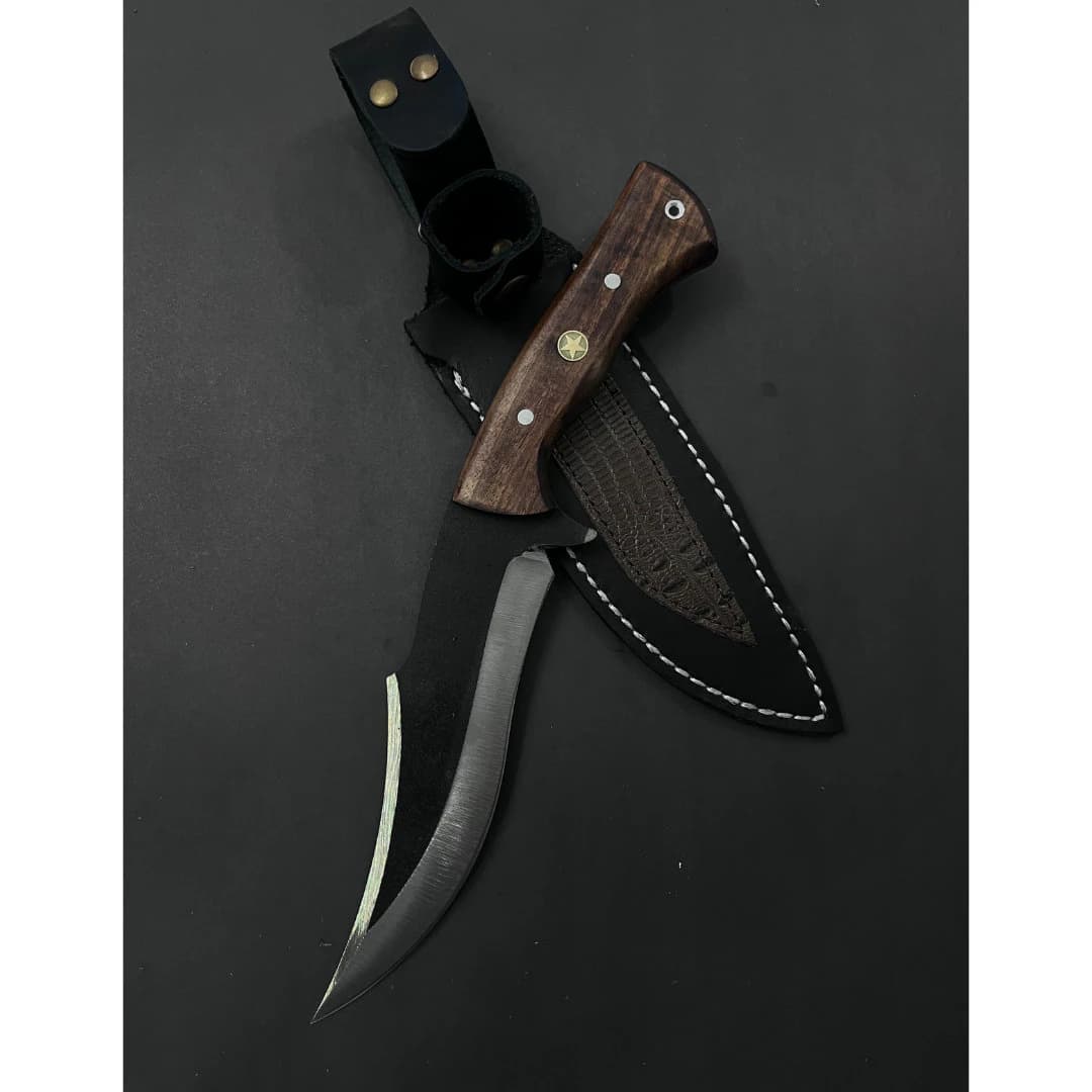 Customizable Stainless Steel Hunting Knife: Engraved Gift for Groomsmen