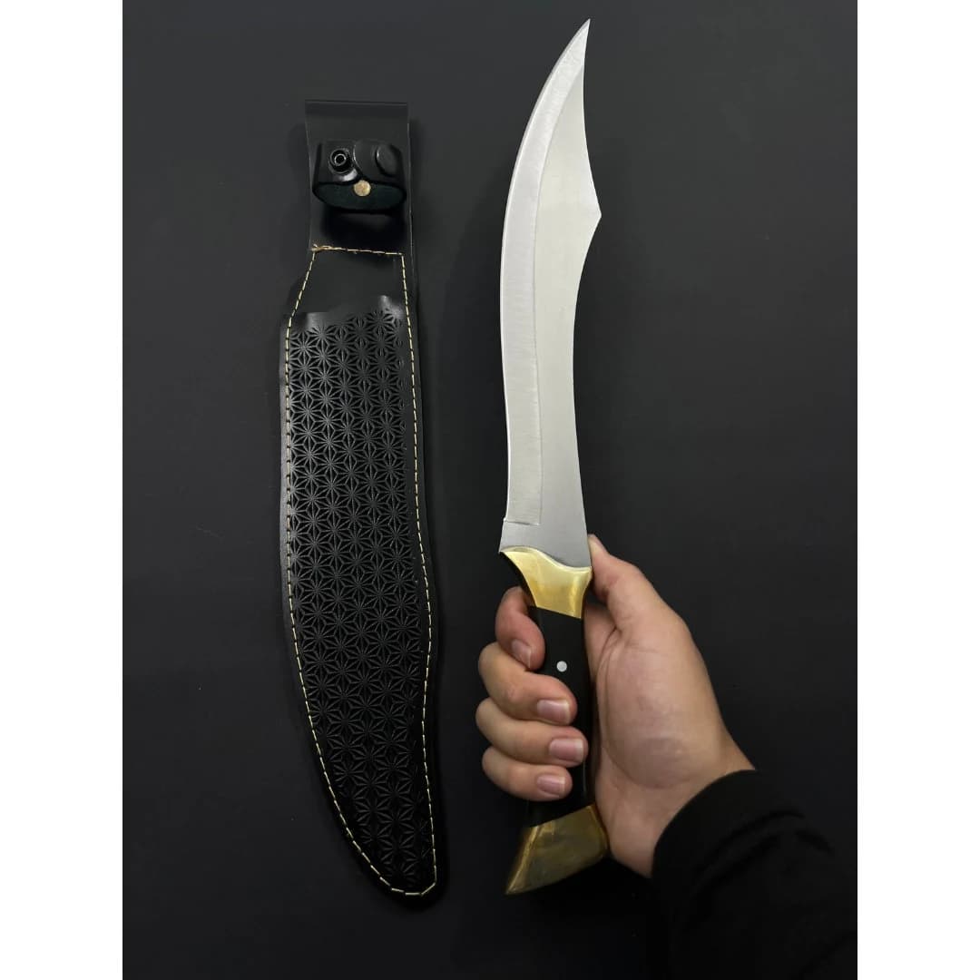 15" Handmade Hunting Machete Knife: Wedding Cake Knife, Christmas Gift for Camper Husband - image 3