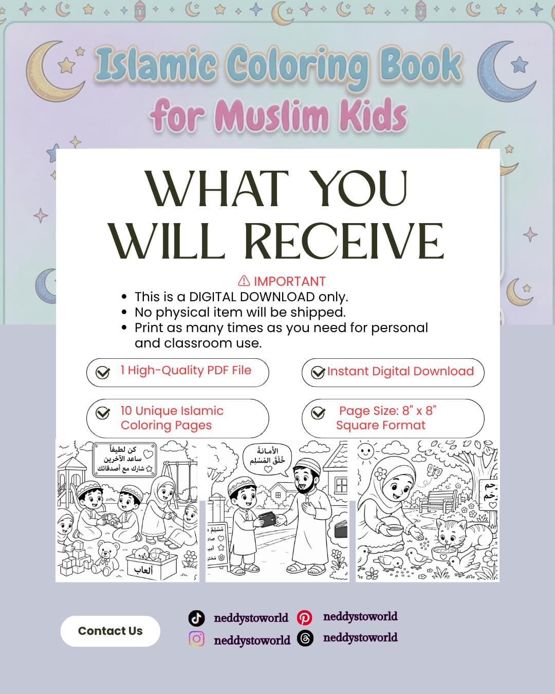 Printable Islamic Coloring Pages for Muslim Kids - image 2