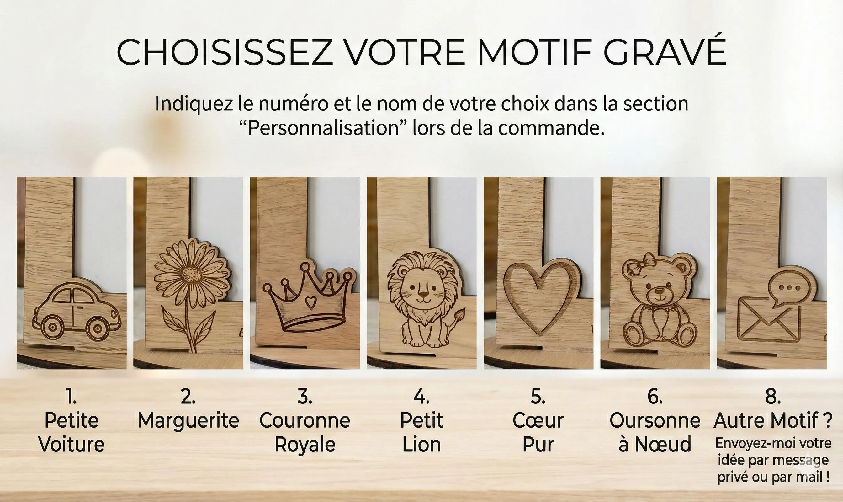 Cadre Photo Baptême Personnalisé en Bois - Cadeau Invité Baptême Champêtre avec Fleurs Séchées - Souvenir Baptême - Prénom et Date au Choix - image 4