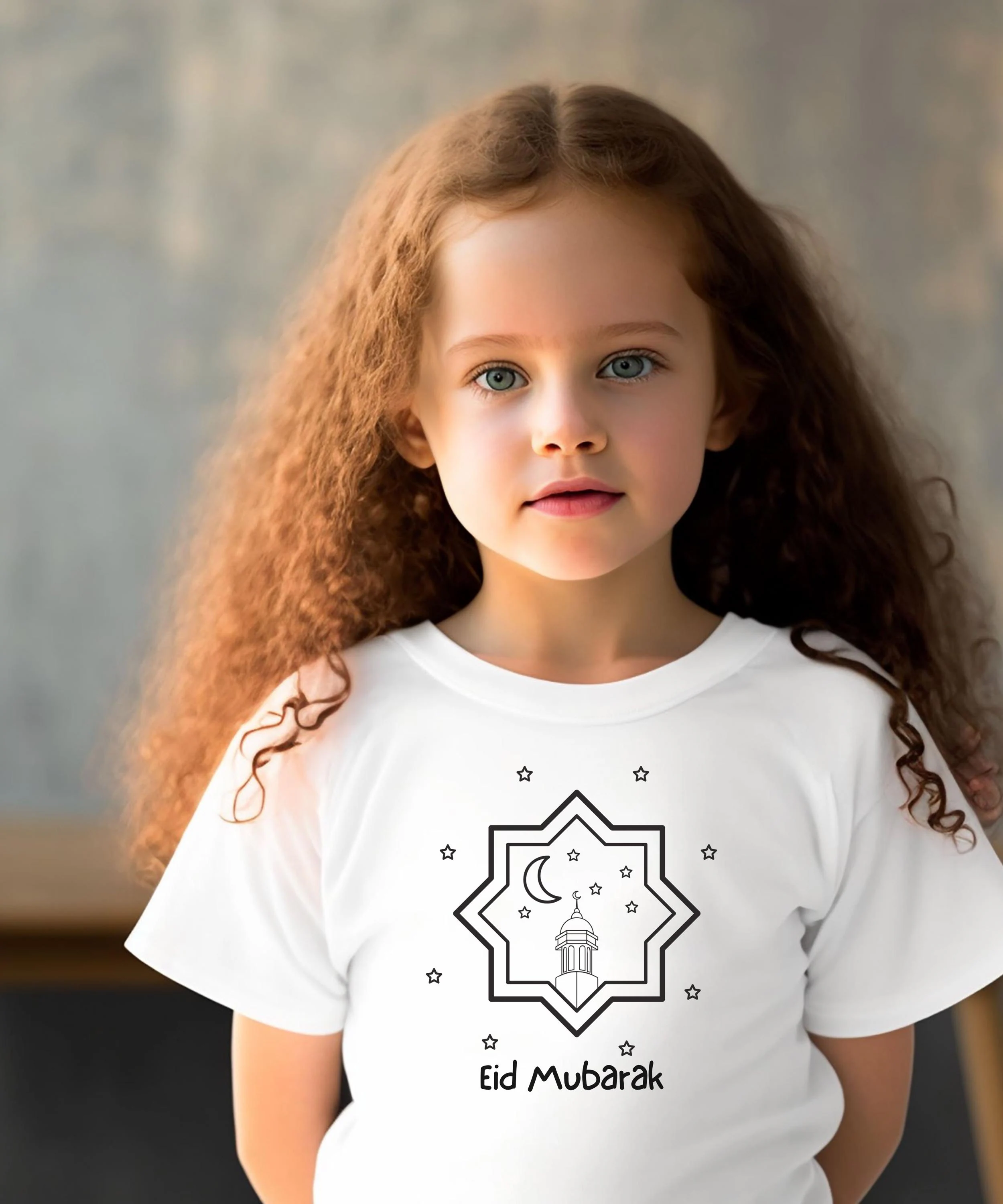 Eid Mubarak Kids Shirt – Festive Islamic Celebration Apparel