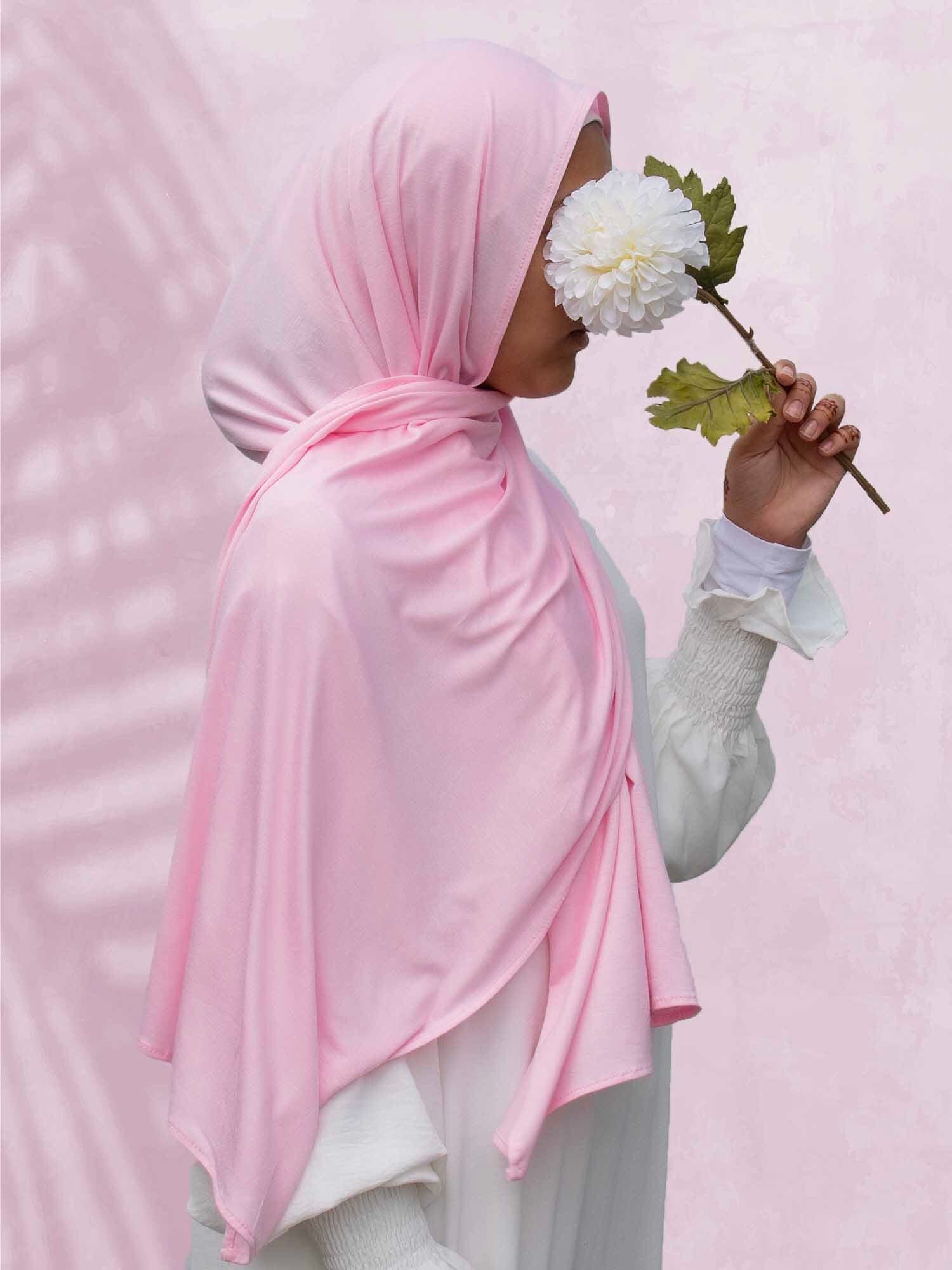 pink kids hijab