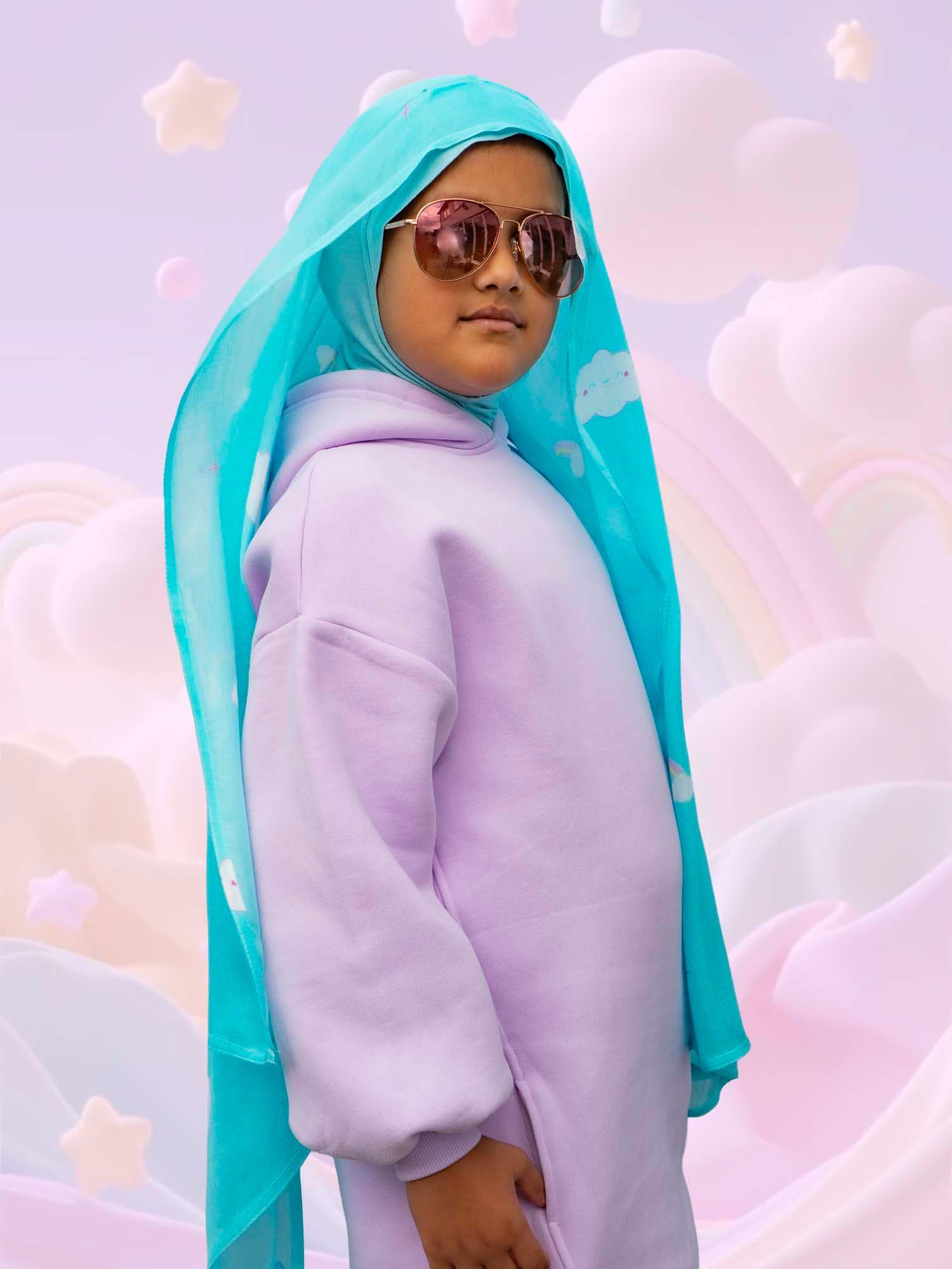 Girls Instant Modal Hijab • Kawaii Chibi Pop, Ages 3-16 - image 3