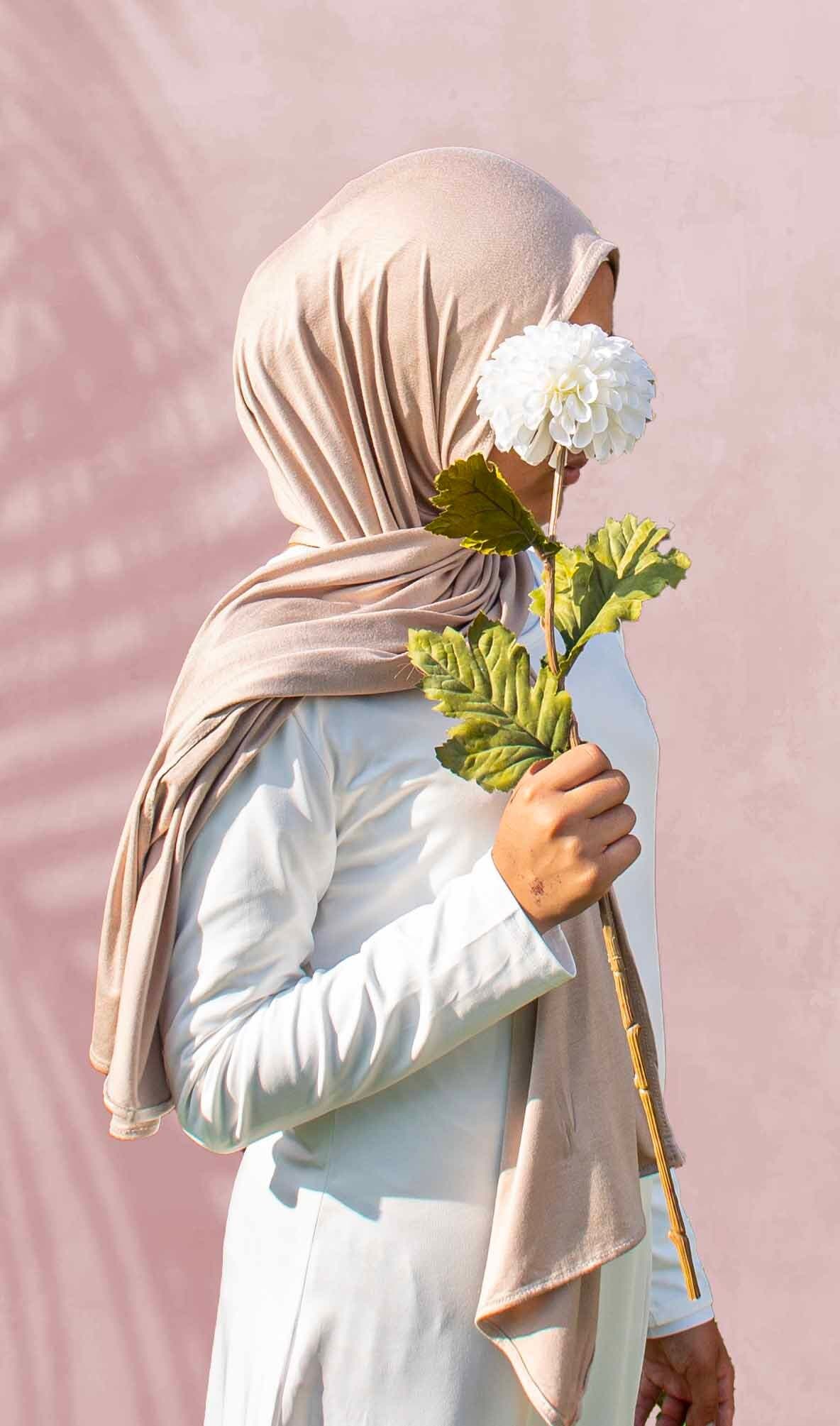 SoftTouch Jersey Hijab, Sahara Breeze, Girls 4-16 - image 3