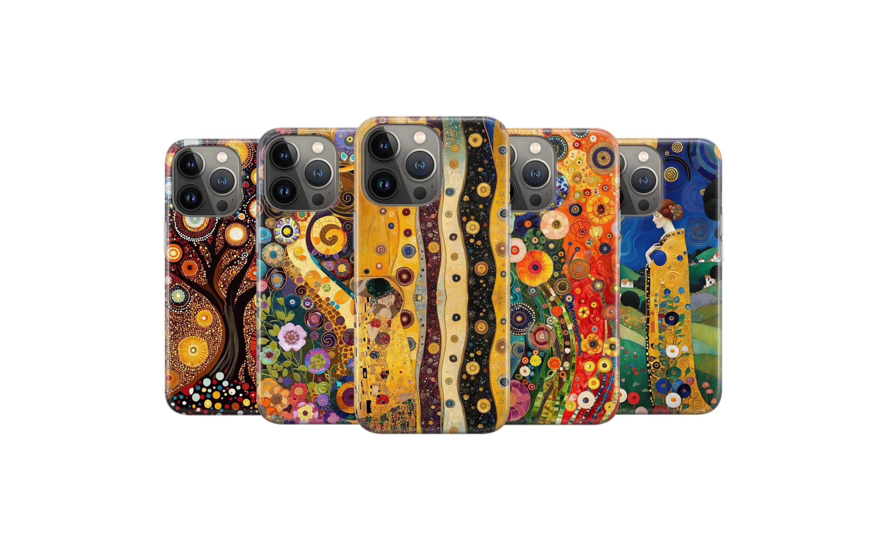 Gustav Klimt Phone Case Vintager Art Cover for iPhone 18 Pro Max 17 16 15 14 13 12 11 X 8 7 6 Samsung S26 Ultra S25 S24 S23 S22 S21 S20 FE