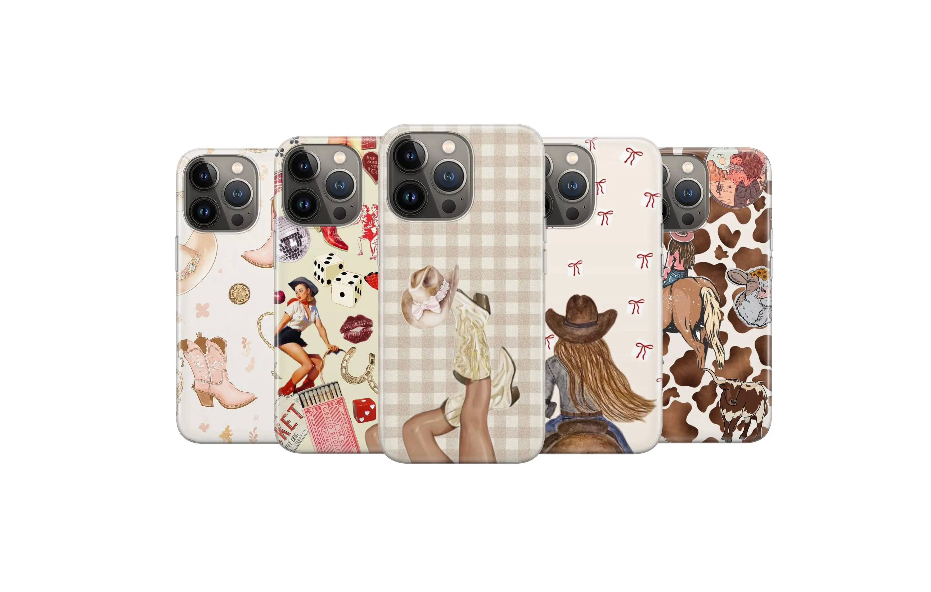 Cowgirl Phone Case Western Cowgirl Cover for iPhone 18 Pro Max 17 16 15 14 13 12 11 X 8 7 6 Samsung S26 Ultra S25 S24 S23 S22 S21 S20 FE A27