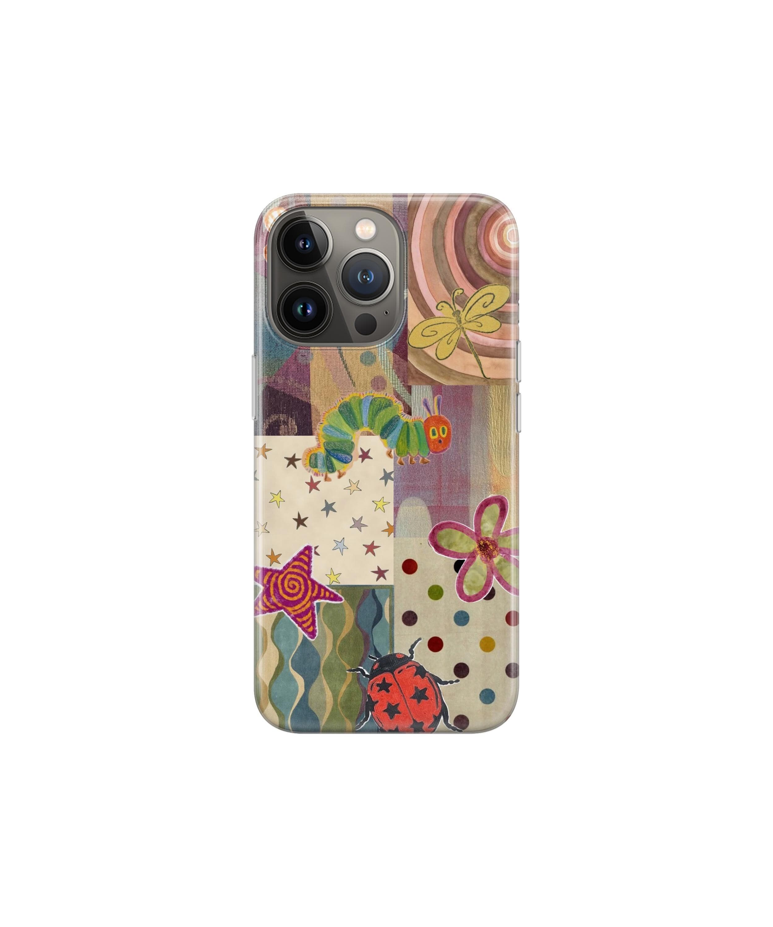 Fruit Caterpillar Phone Case Cute Patchwork Cover for iPhone 18 Pro Max 17 16 15 14 13 12 11 X 8 7 6 Samsung S26 Ultra S25 S24 S23 S22 S21 - image 5