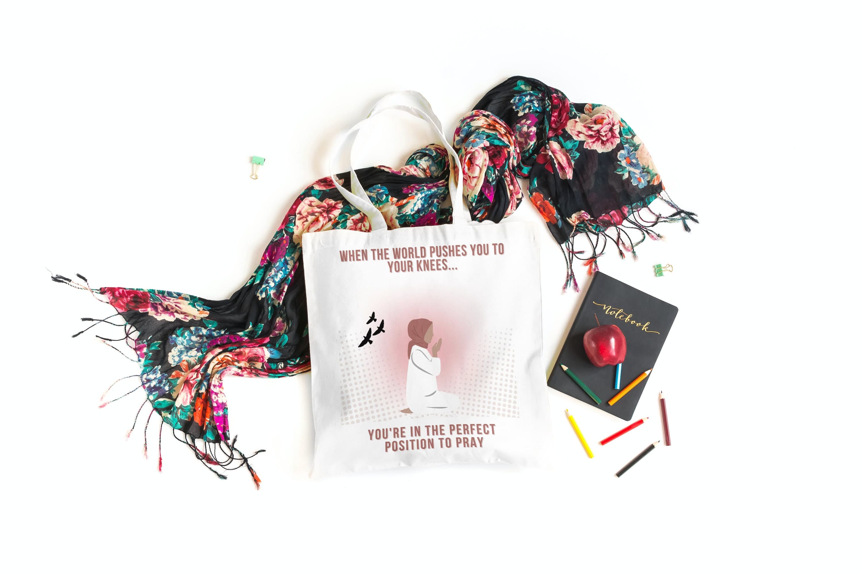 Muslim Woman Tote Bag: Islamic Art, Eid Gift - image 4