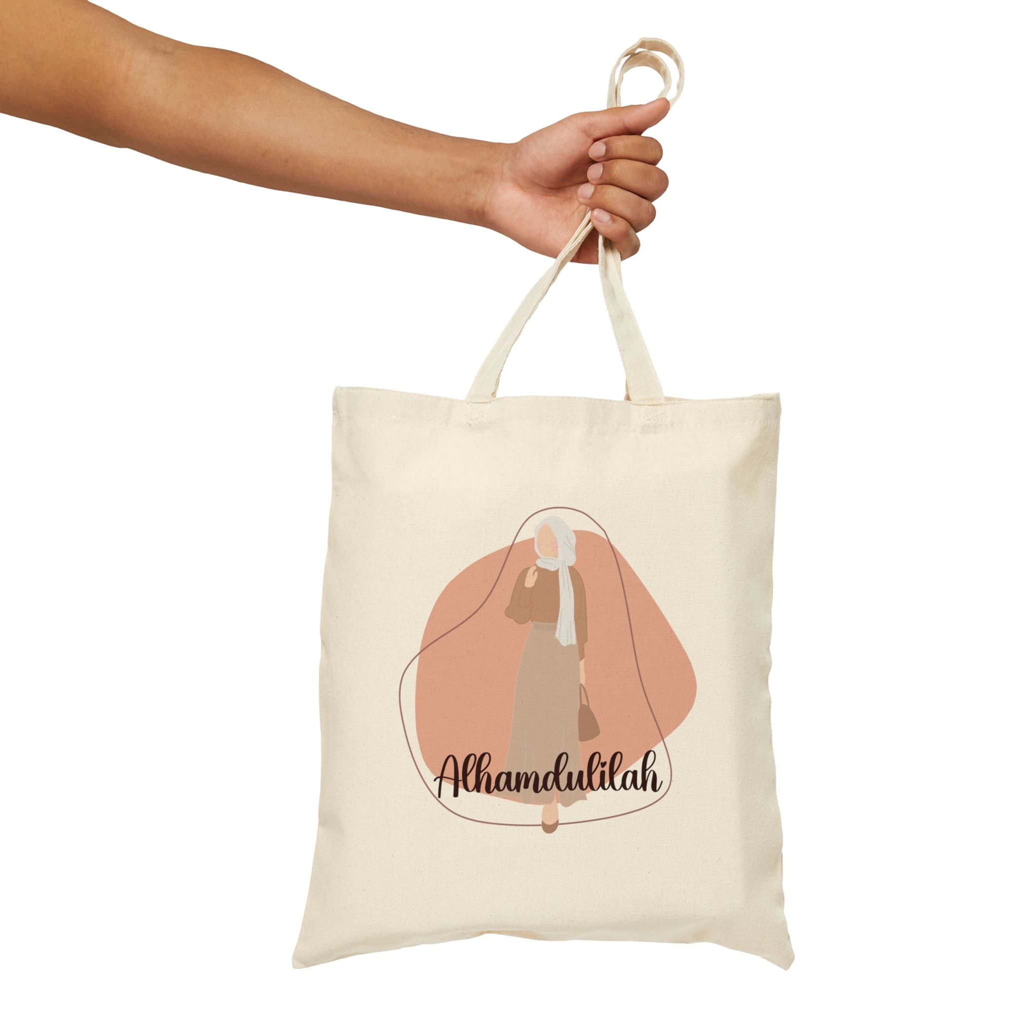 Hijabi Canvas Tote Bag: Islamic Muslim Gift - image 4
