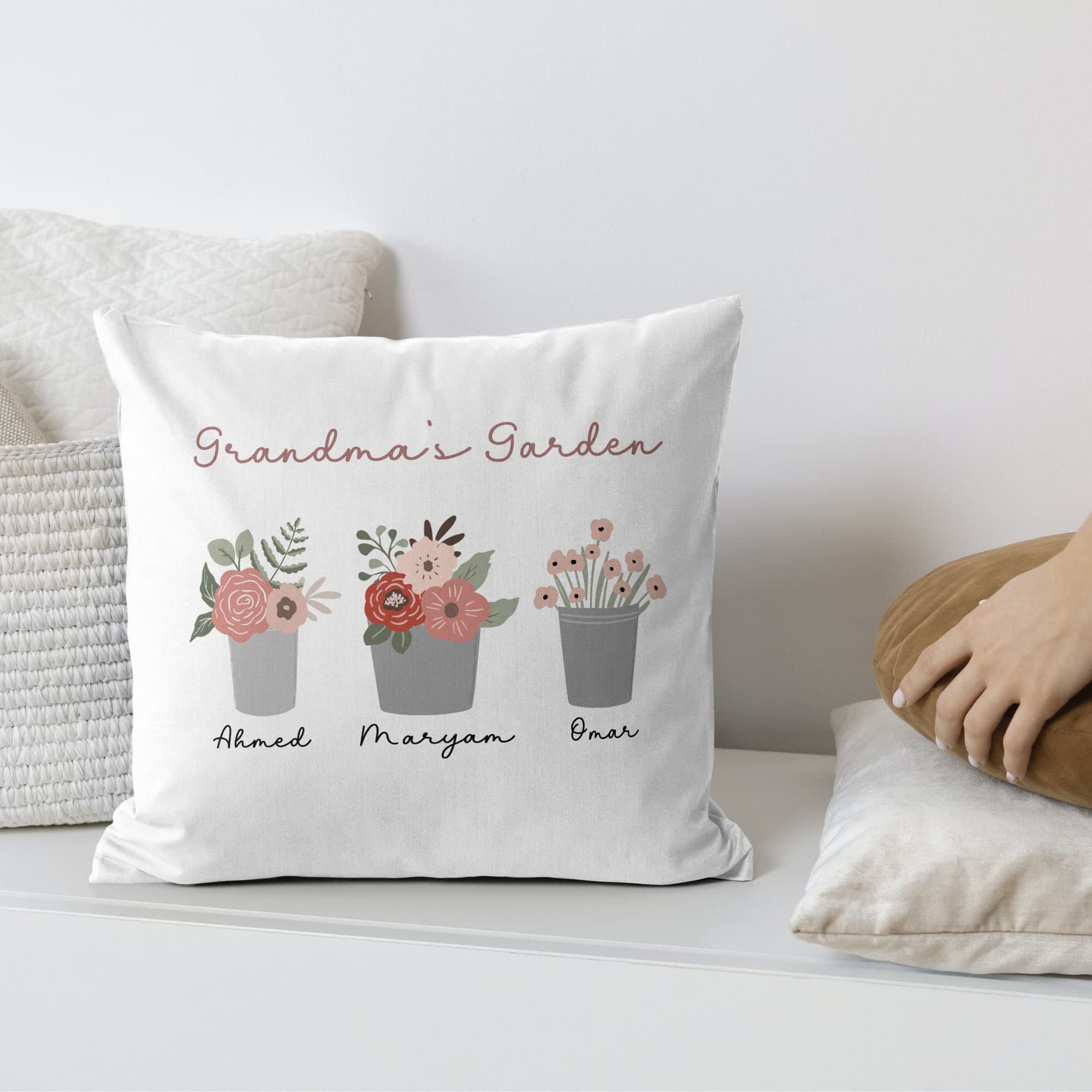 family pillow- specifically for grandparents