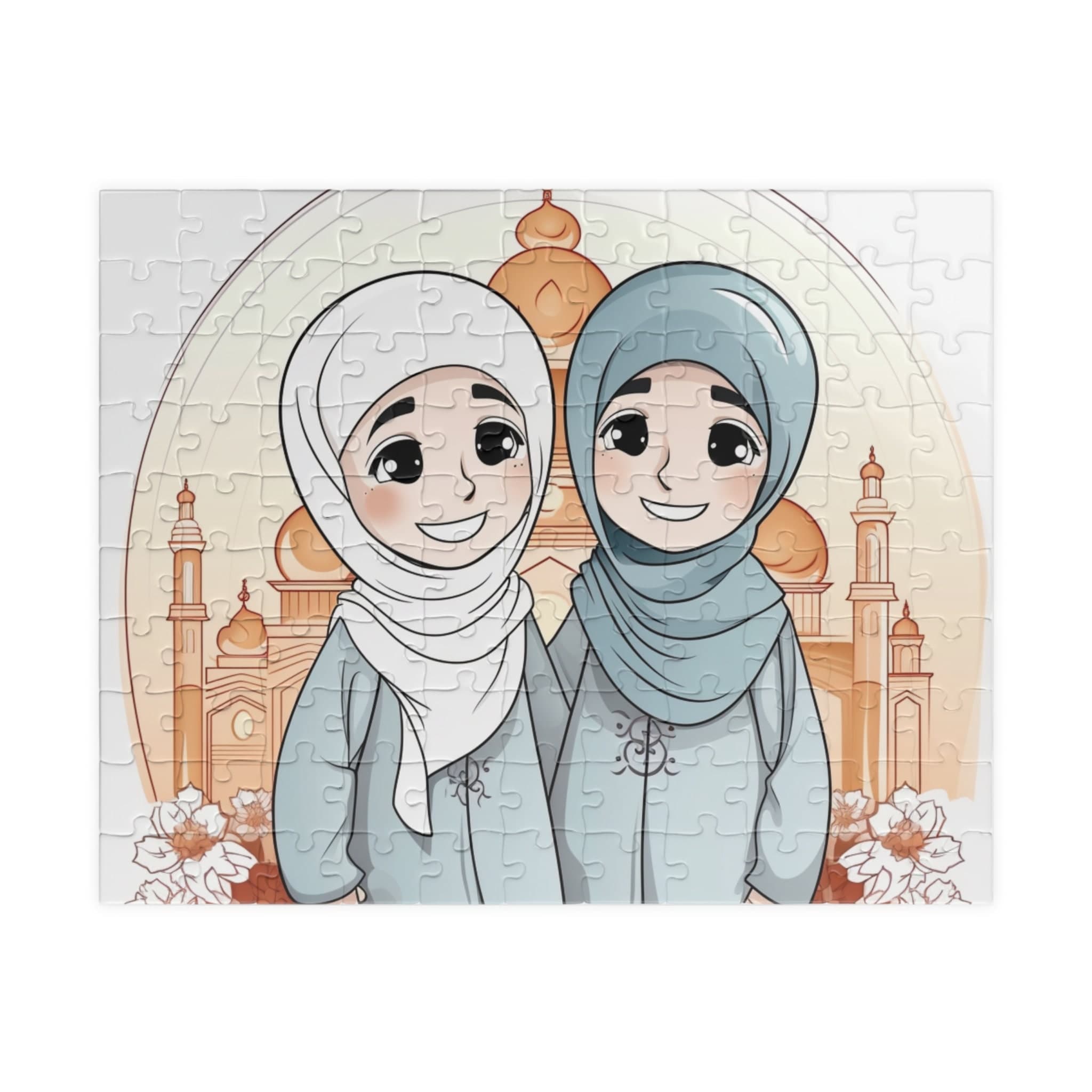 Muslimah Girl Puzzle: Eid Ramadan Gift for Kids