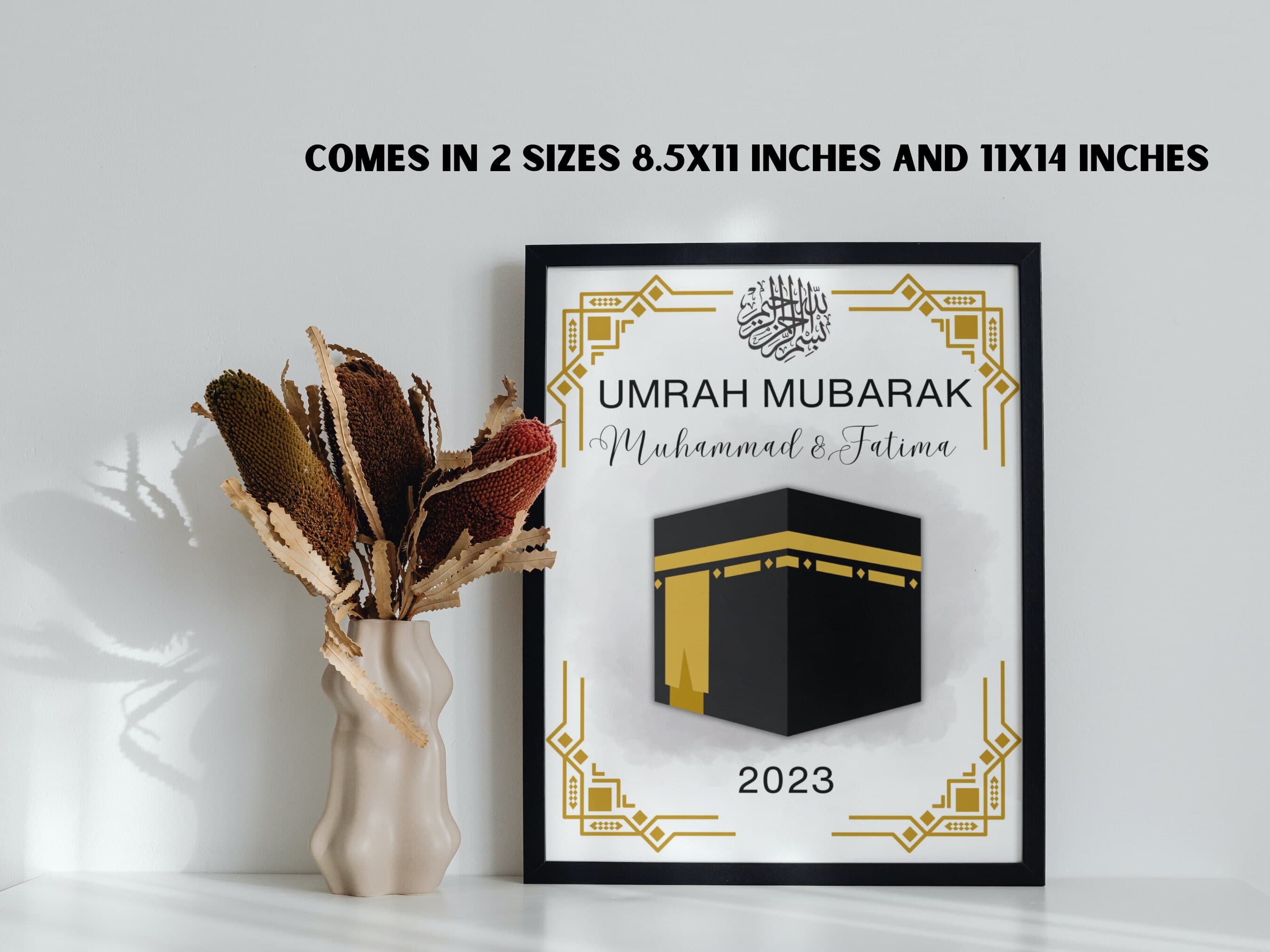 Custom Umrah Mubarak Kaabah Illustration (Digital Download) - image 3