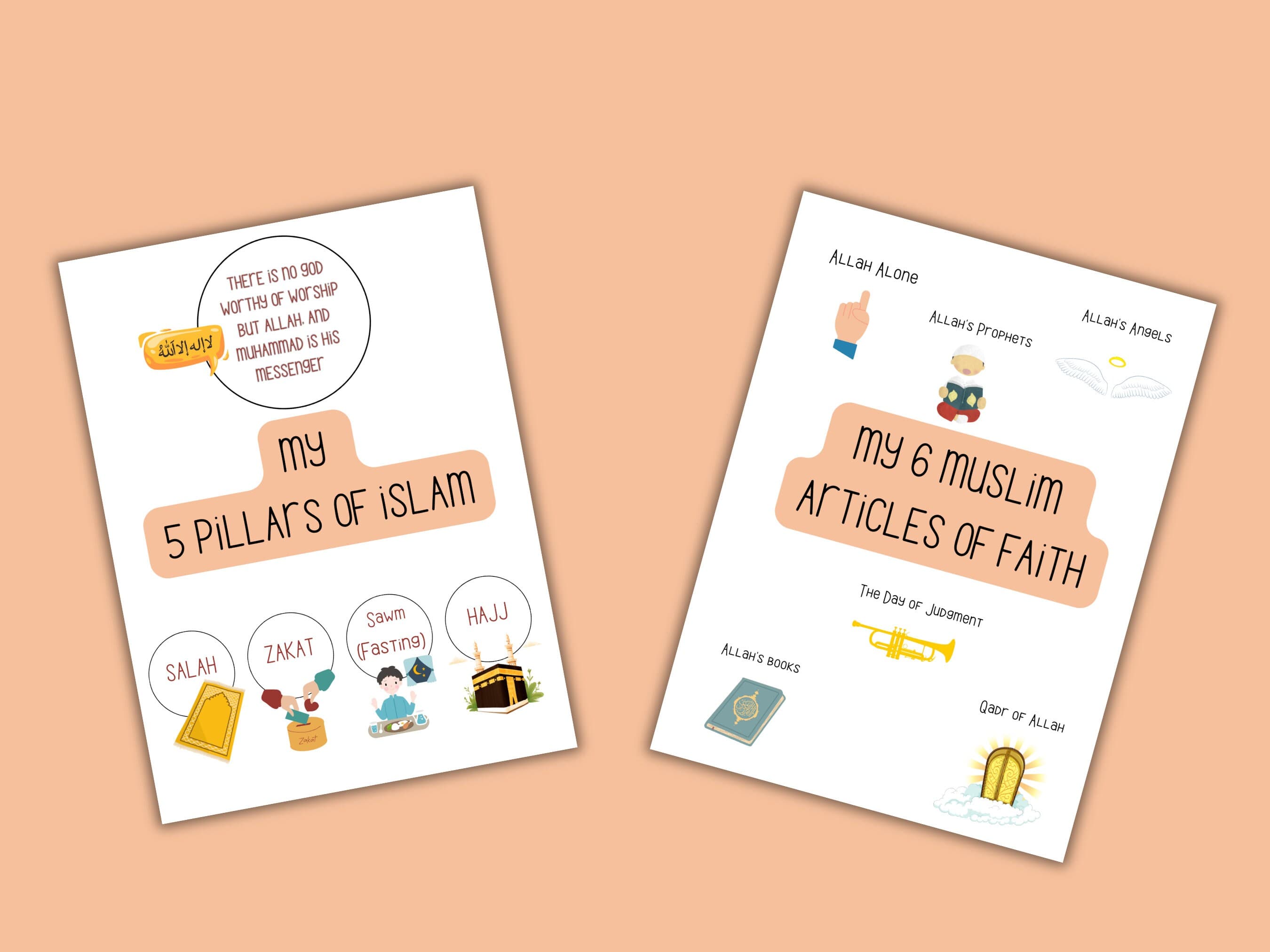 Islamic Articles of Faith & Pillars Art Print (Digital Download) - image 3