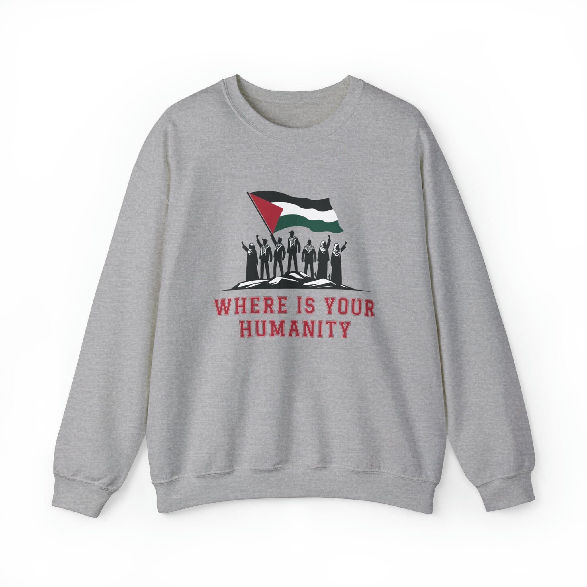 Palestinian Solidarity Sweatshirt: Gaza, West Bank Support