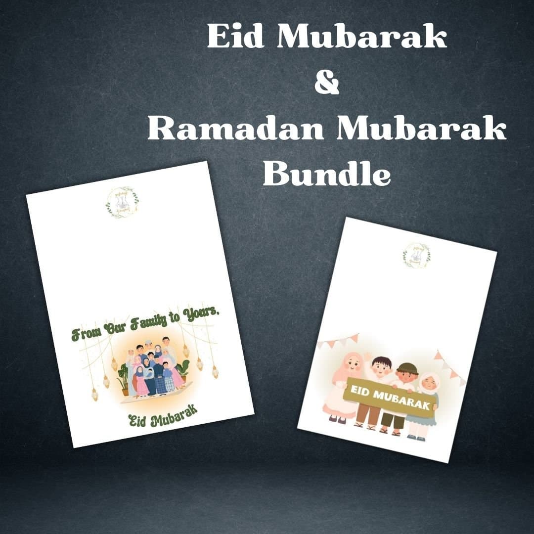 Eid Mubarak- Ramadan Mubarak Card